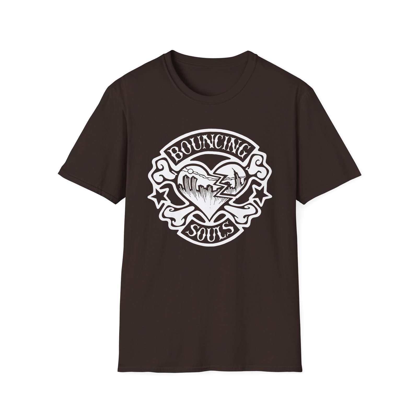 The Bouncing Souls Rocker Heart Unisex Softstyle T-Shirt