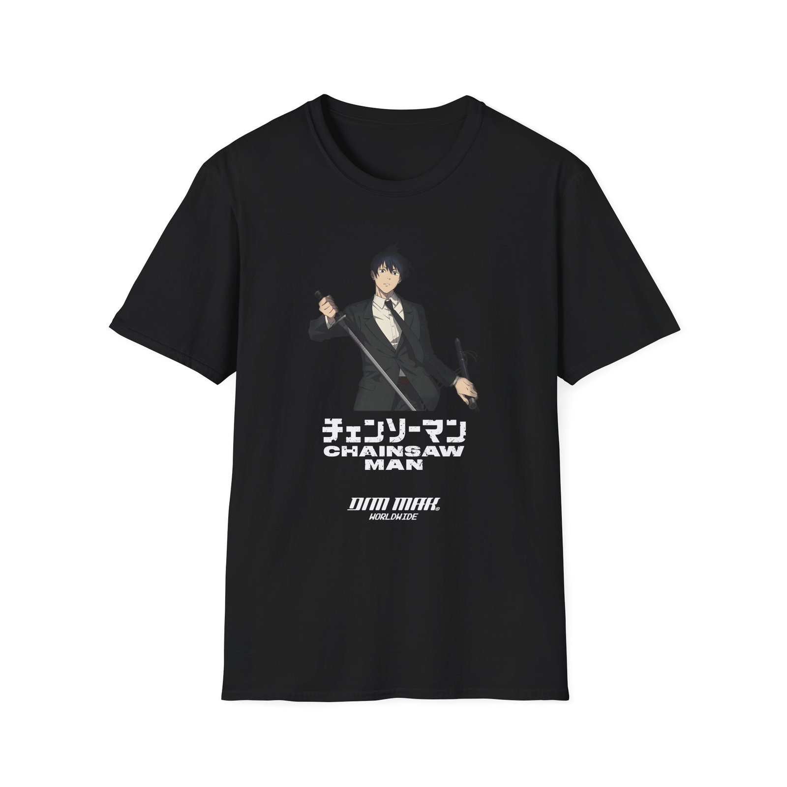 Chainsaw Man X Dim Mak Aki Unisex Softstyle T-Shirt