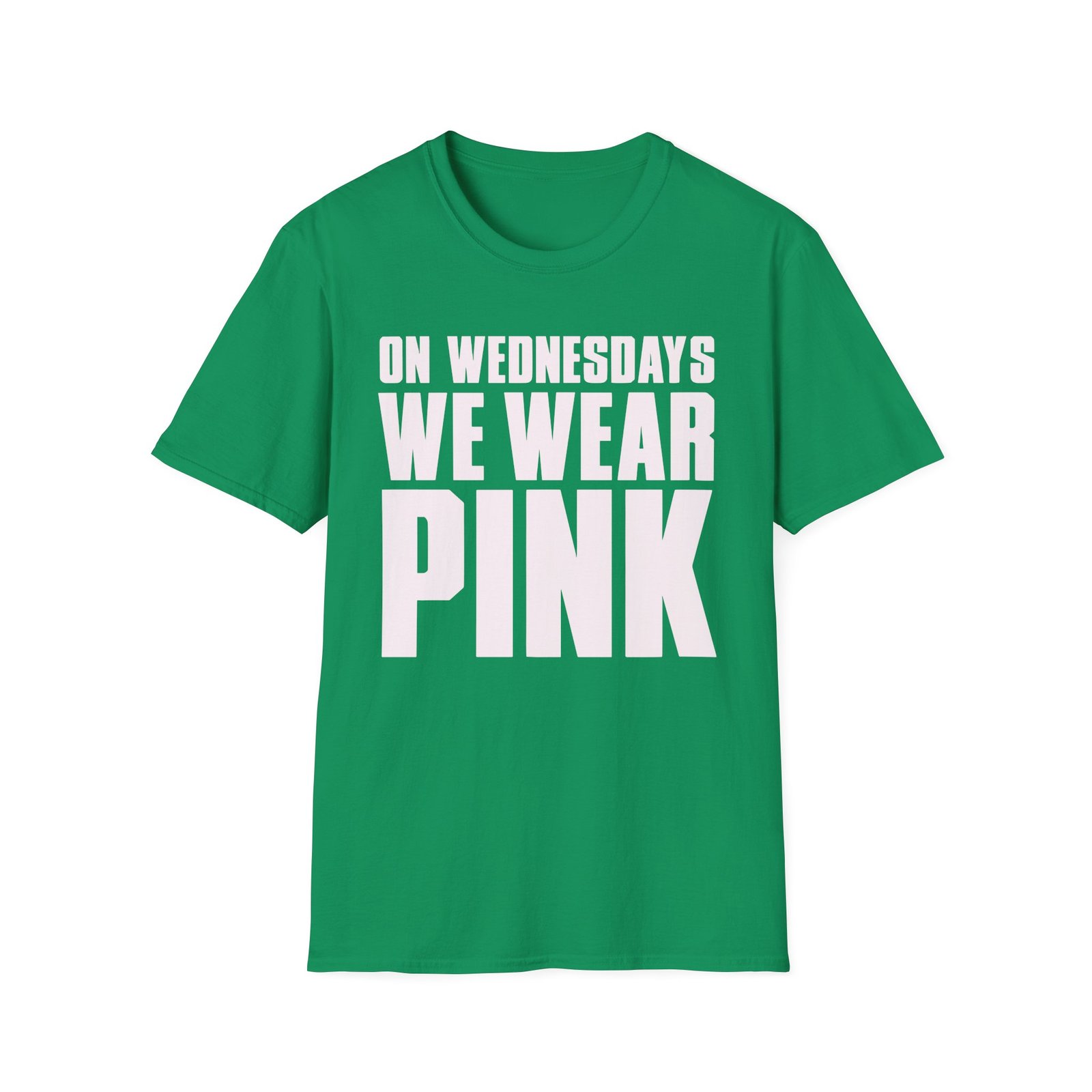 Amc Mean Girl On Wednesdays We Wear Pink Unisex Softstyle T-Shirt