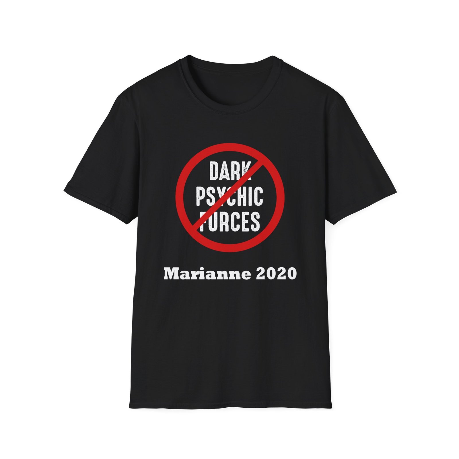 Marianne Williamson Dark Psychic Forces Unisex Softstyle T-Shirt