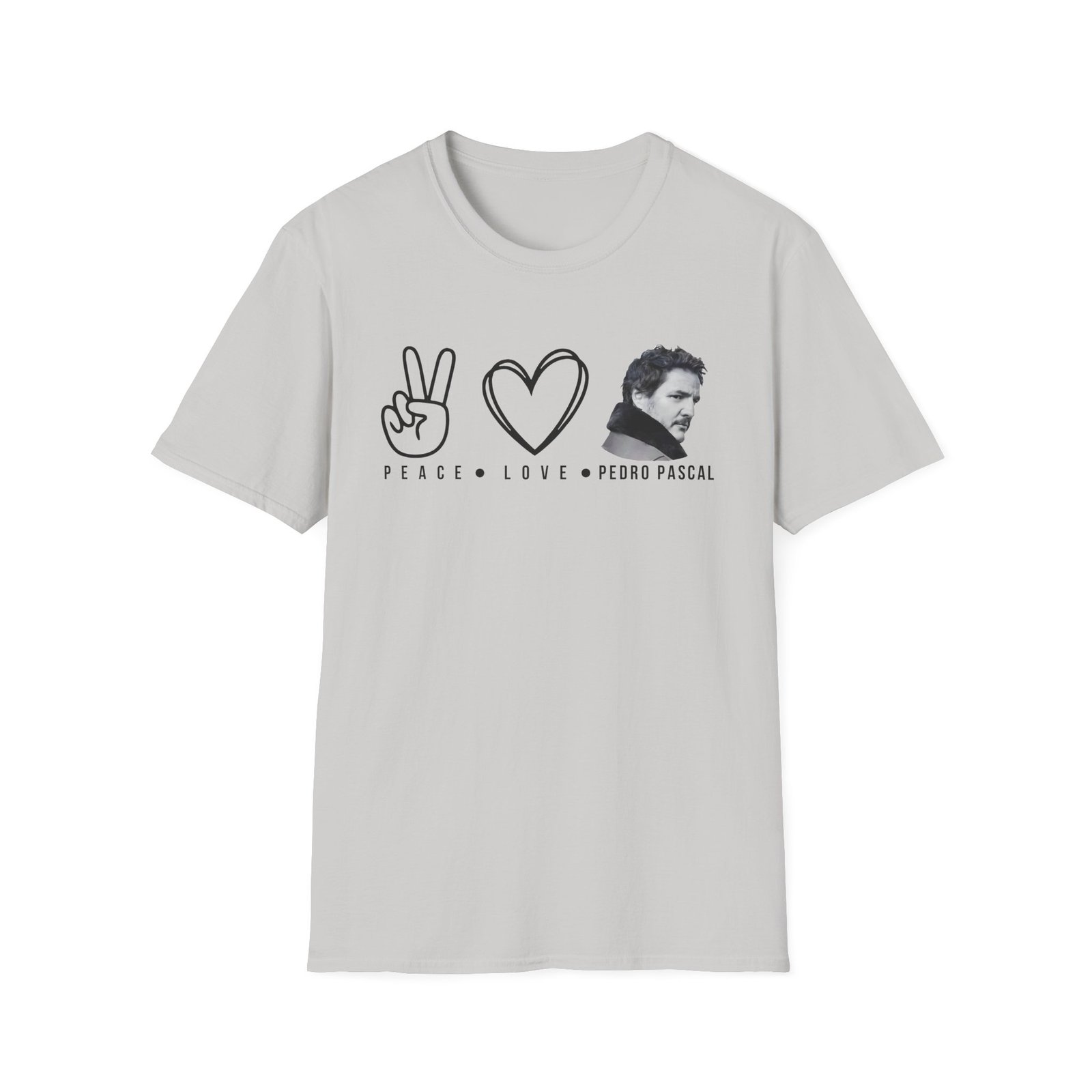 Peace Love Pedro Pascal Unisex Softstyle T-Shirt