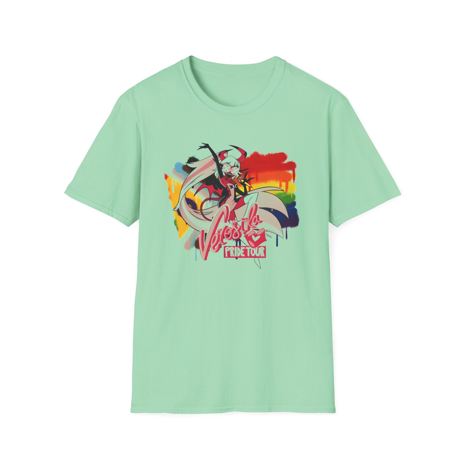 Helluva Boss Verosika Micro Ribbed Unisex Softstyle T-Shirt