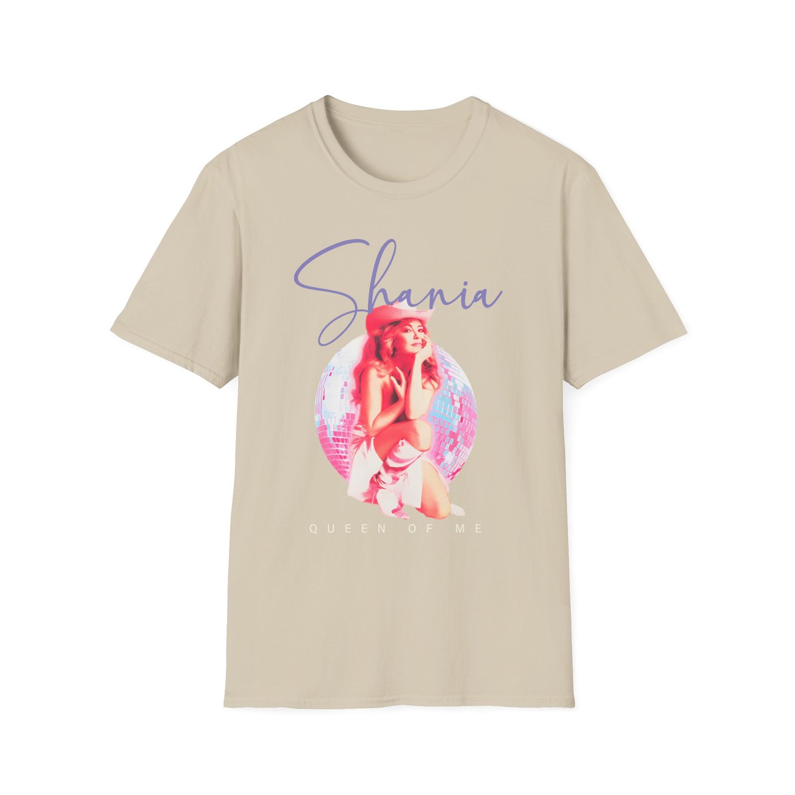 S T Disco Ball Queen of Me Unisex Softstyle T-Shirt