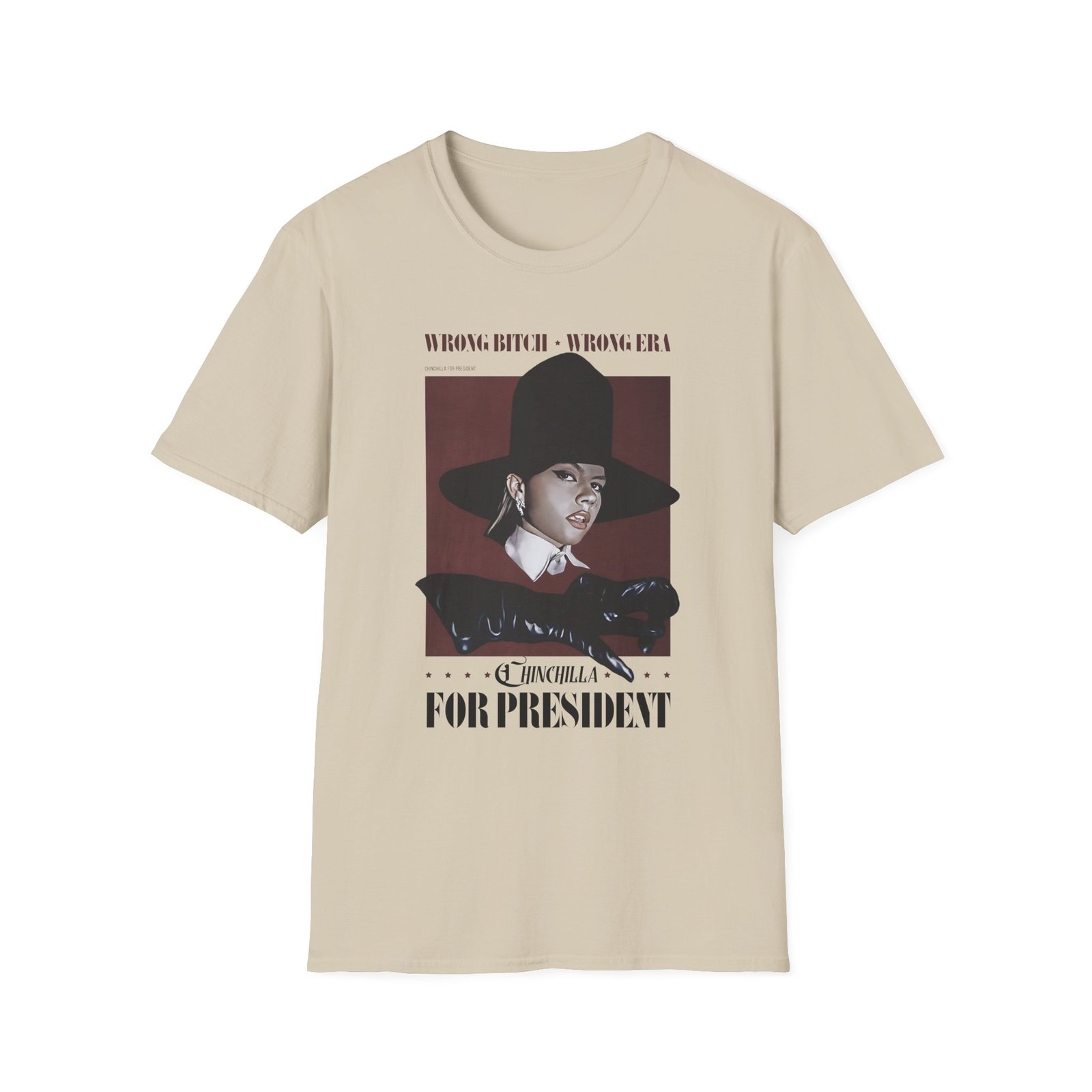 Chinchilla for President Unisex Softstyle T-Shirt