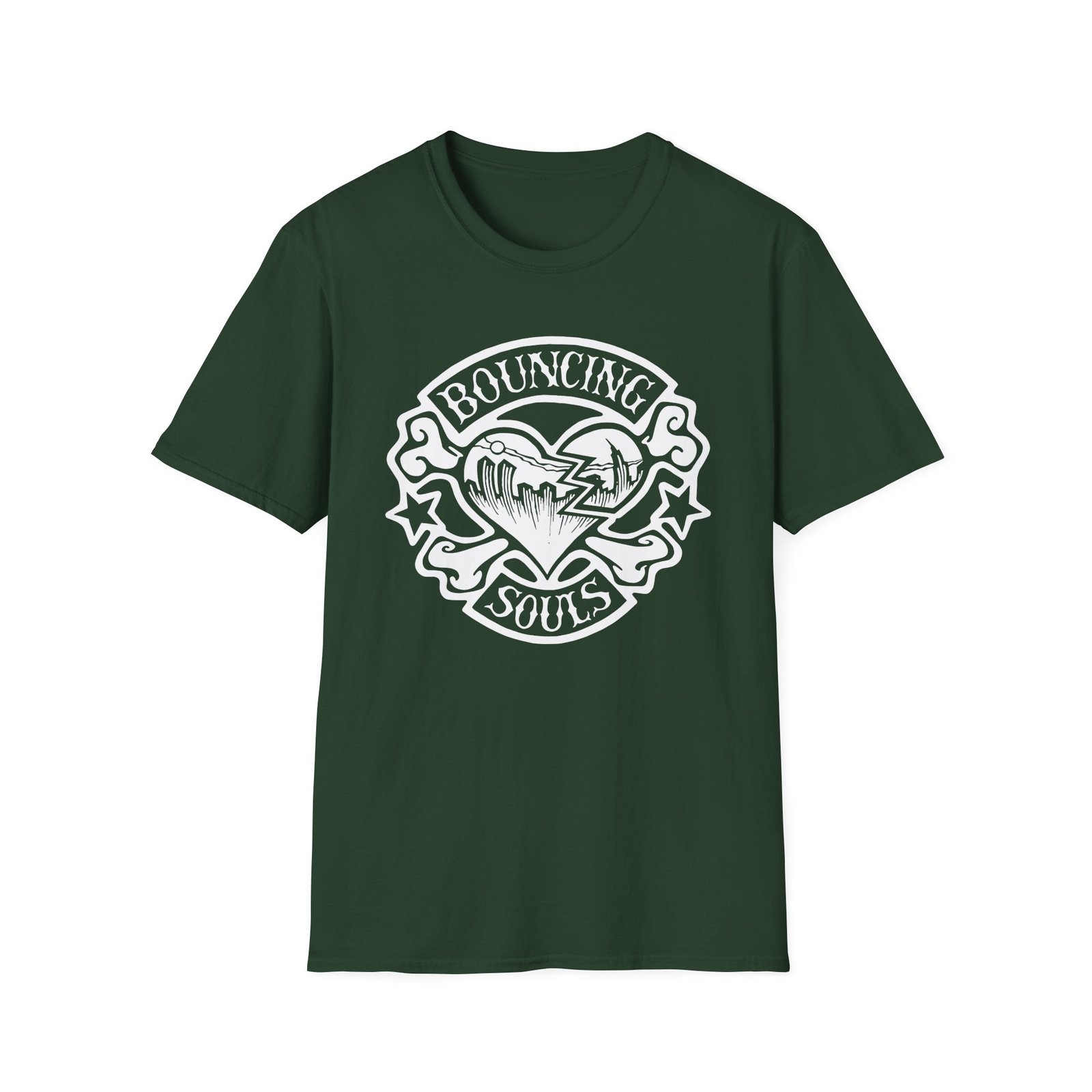 The Bouncing Souls Rocker Heart Unisex Softstyle T-Shirt