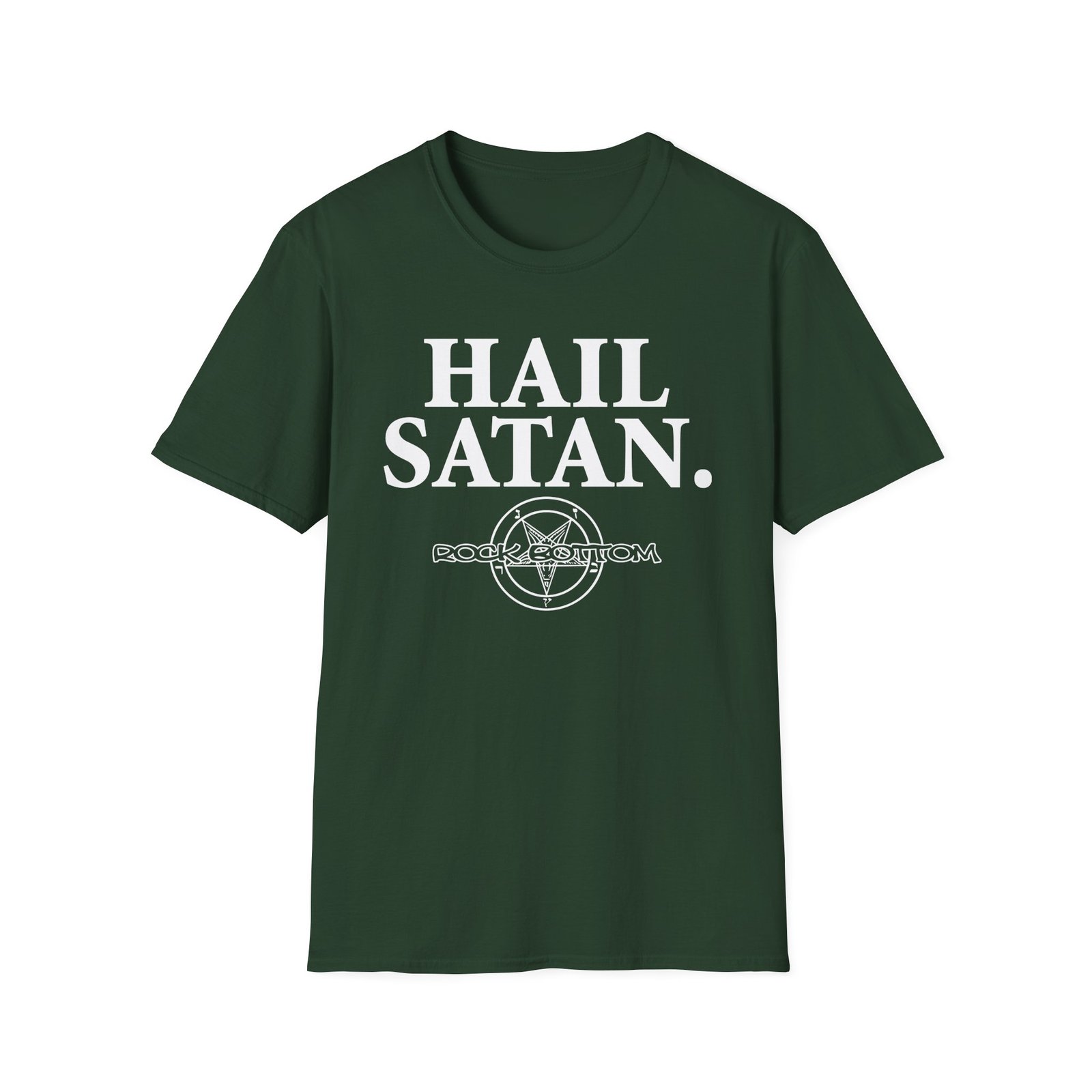 Rock Bottom Hail Satan Unisex Softstyle T-Shirt