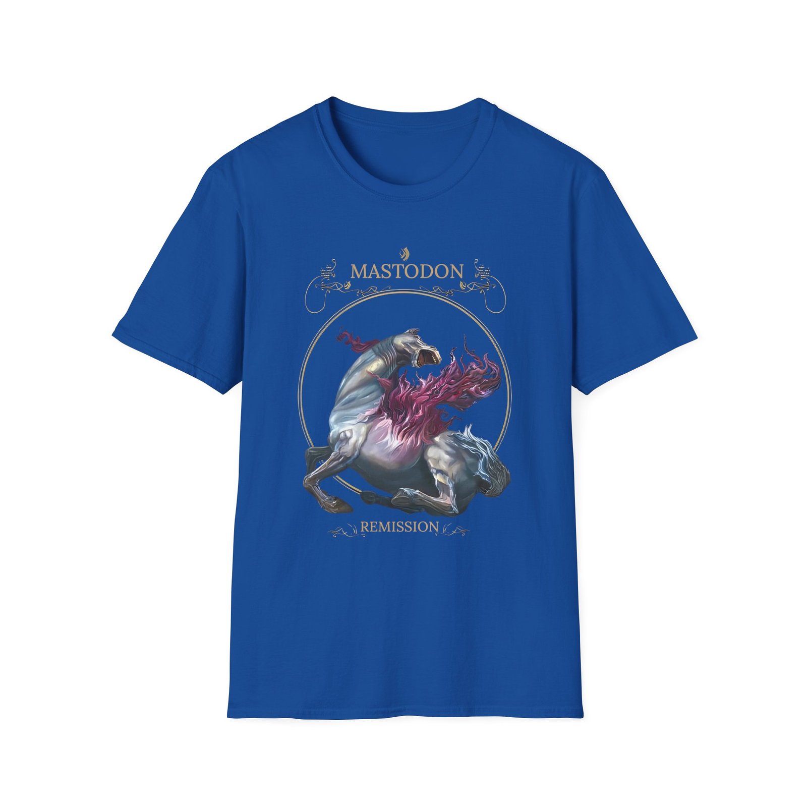 Mastodon Vignette Horse Remission Unisex Softstyle T-Shirt