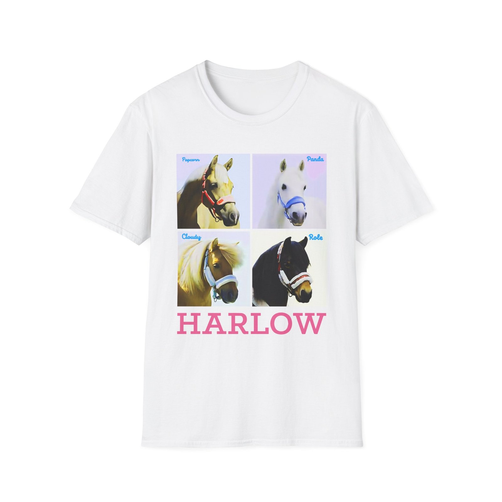 Harlow and Popcorn Unisex Softstyle T-Shirt