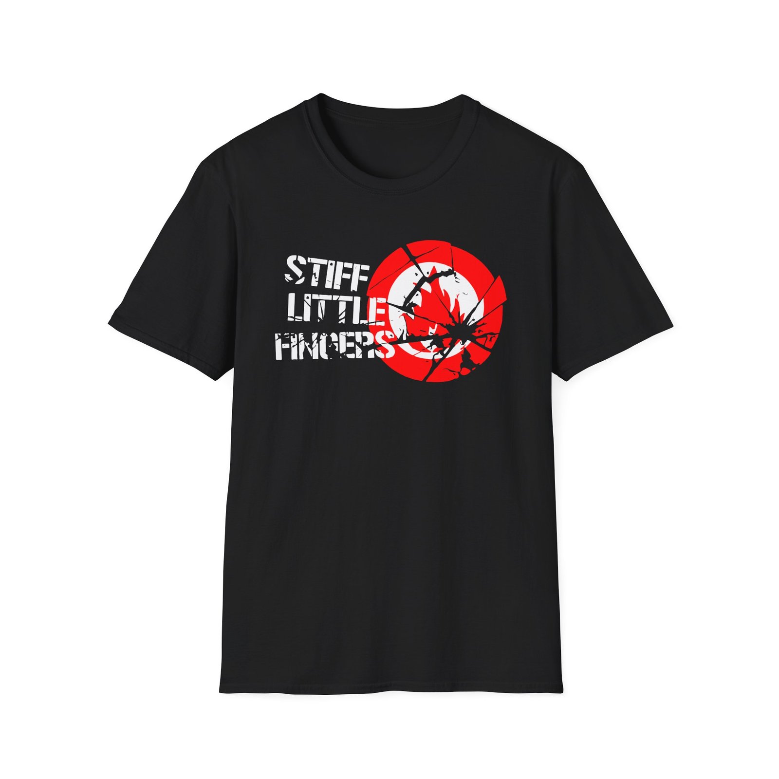 Stiff Little Fingers Target Unisex Softstyle T-Shirt