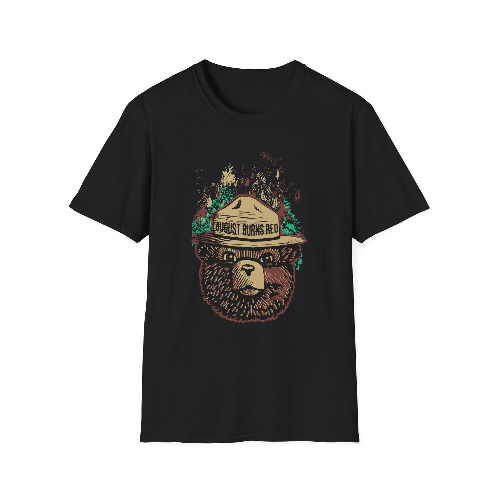 August Burns Red Smokey The Bear Unisex Softstyle T-Shirt