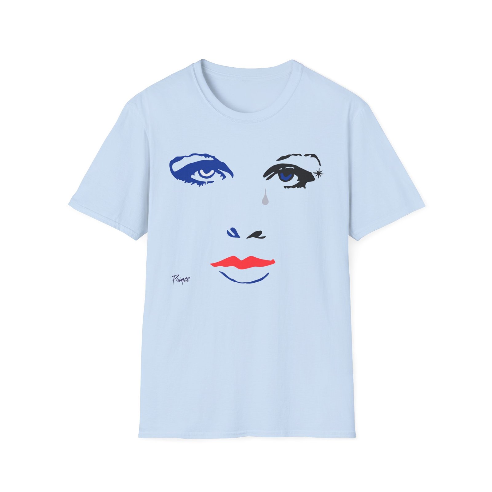 Prince Purple Rain Face Unisex Softstyle T-Shirt