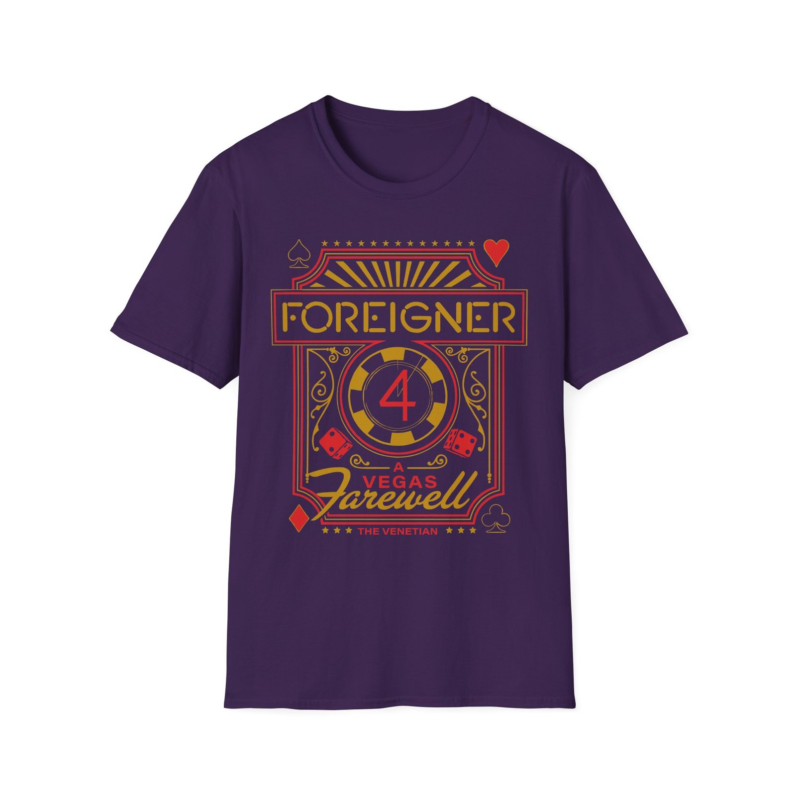Foreigner Vegas Event Unisex Softstyle T-Shirt