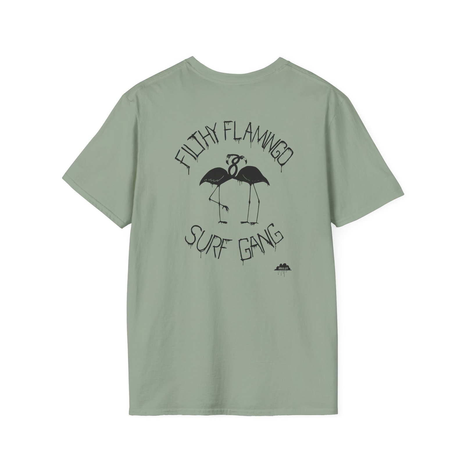 Surf Gang Filthy Flamingo Unisex Softstyle T-Shirt