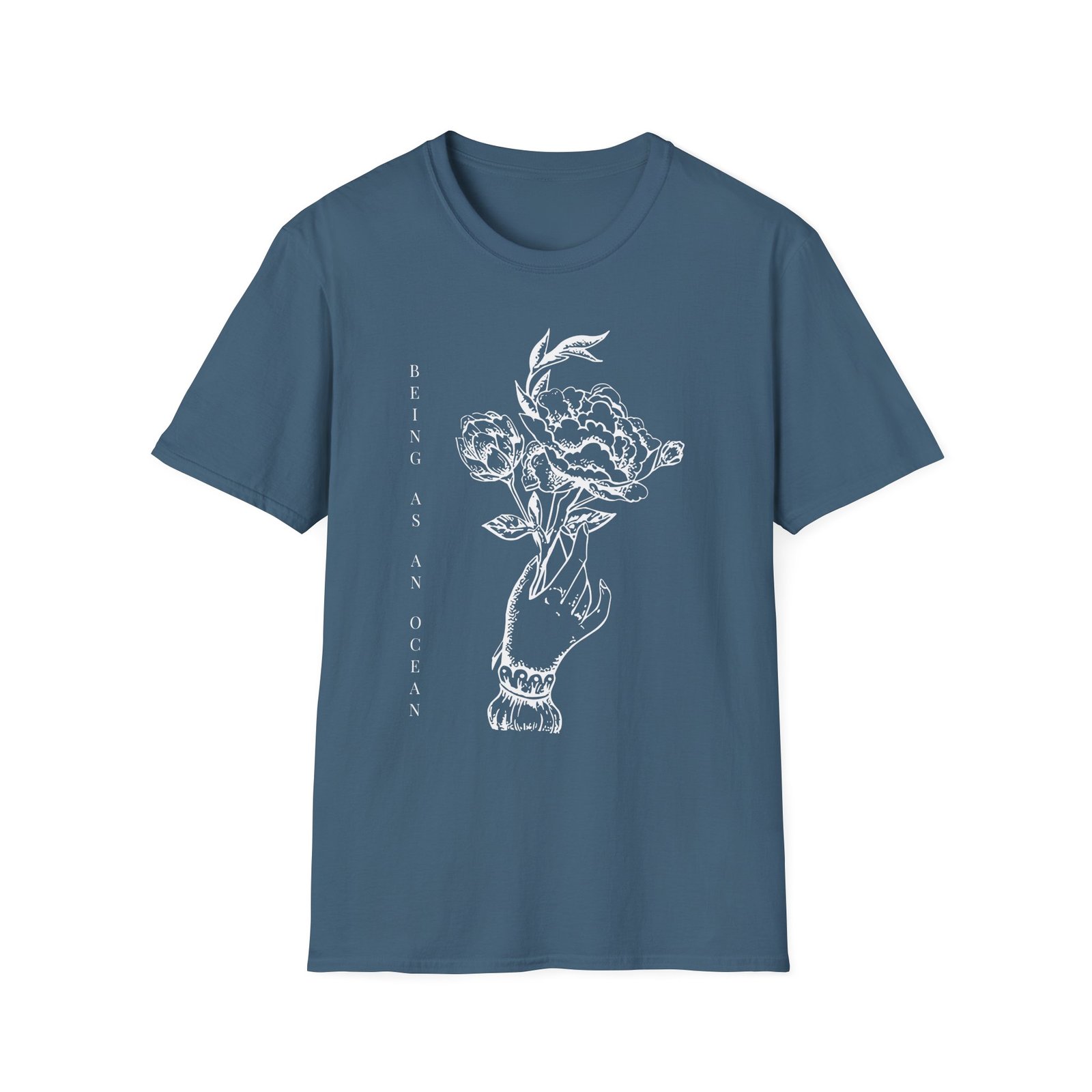 Being as an Ocean Flower Hand Unisex Softstyle T-Shirt