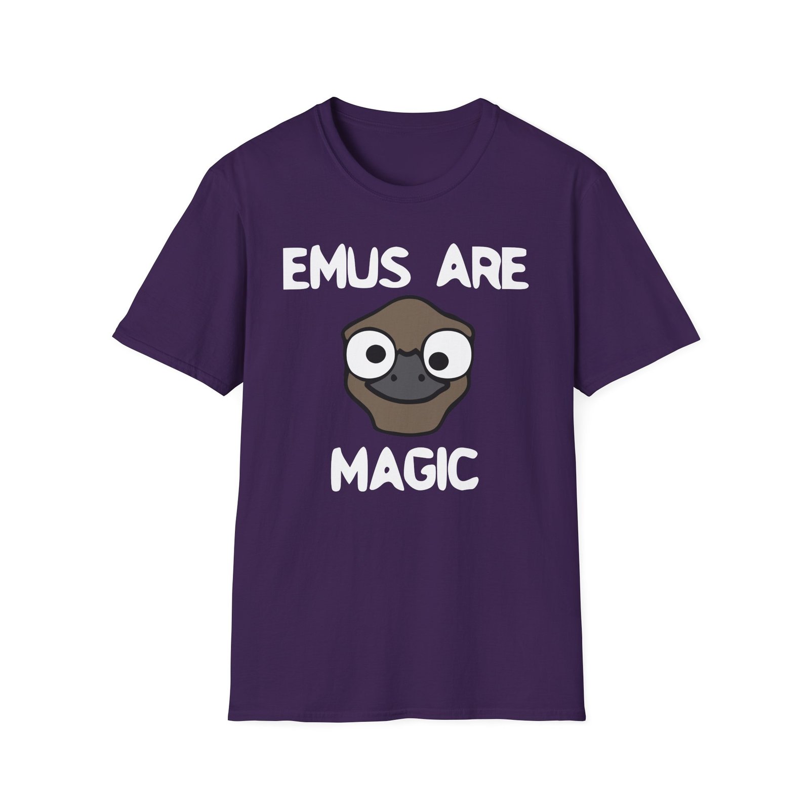 Oversimplified Emus Are Magic Unisex Softstyle T-Shirt
