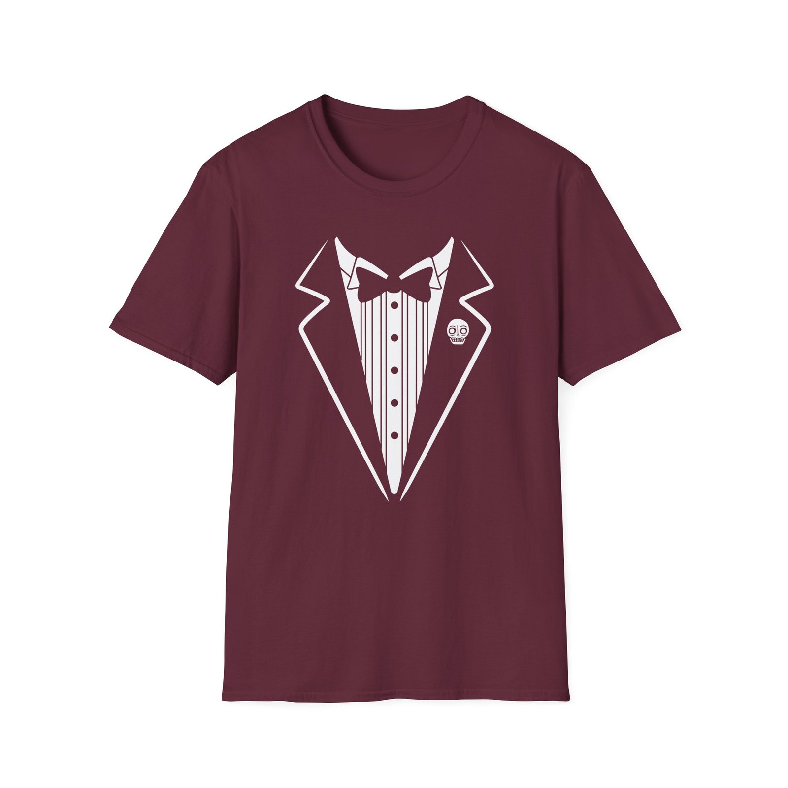 Senses Fail Martini Kiss Tux Unisex Softstyle T-Shirt