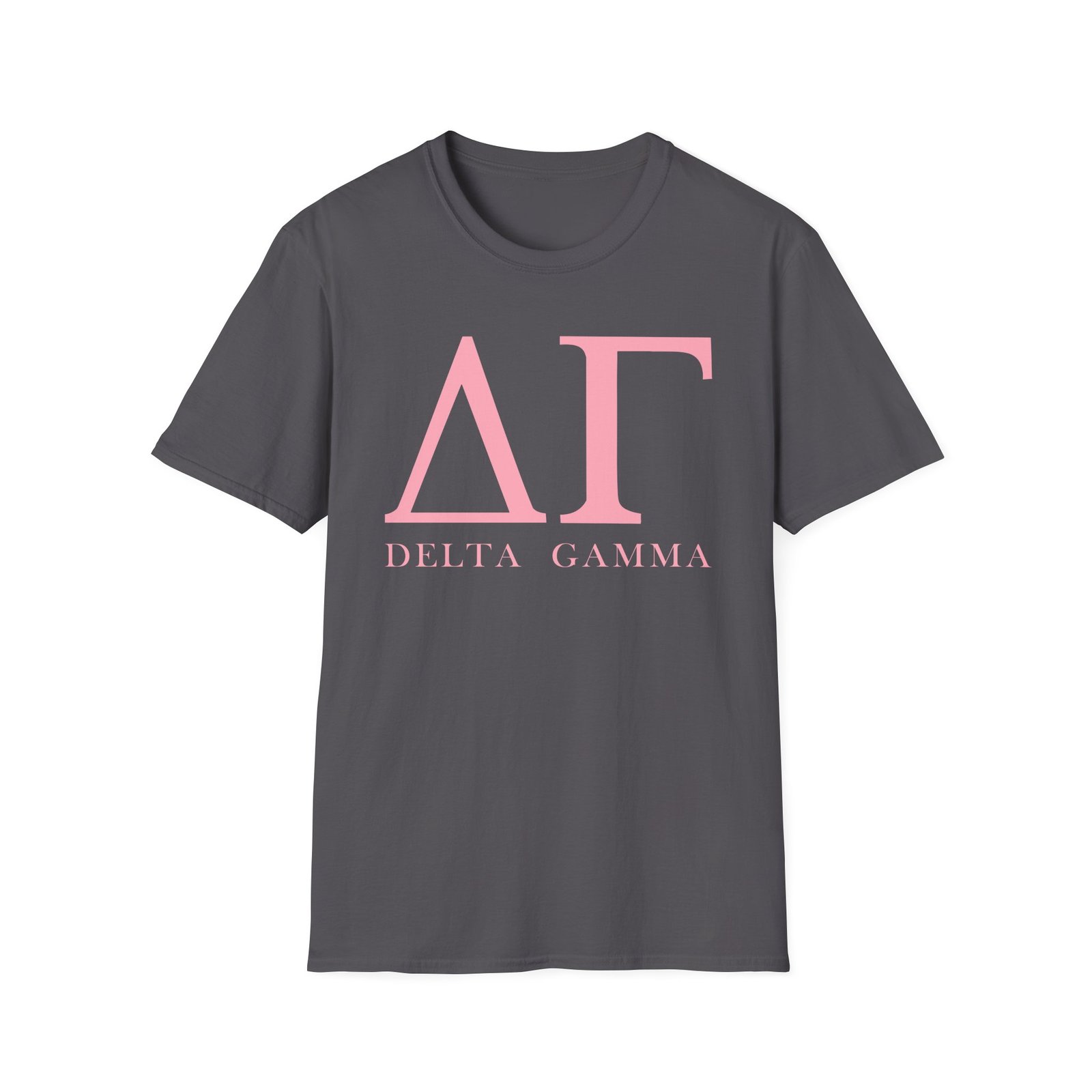 Delta Gamma Pink Letter Unisex softstyle T-Shirt