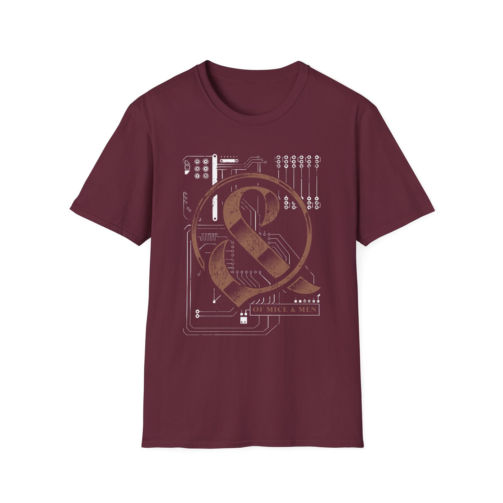 Of Mice and Men Circuit Board Unisex Softstyle T-Shirt