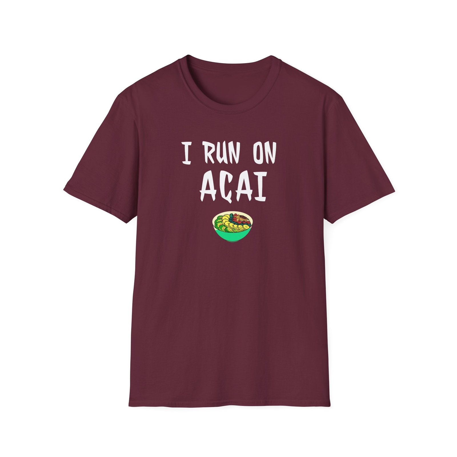 I Run on Acai Unisex Softstyle T-Shirt