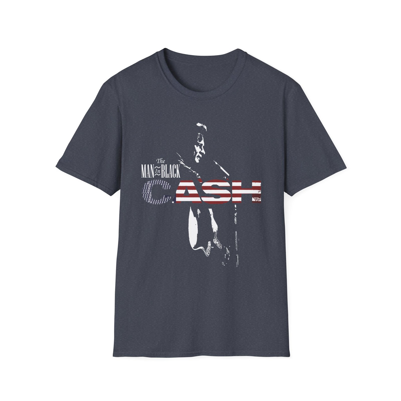 Johnny Cash the Man in Black unisex softstyle t-shirt