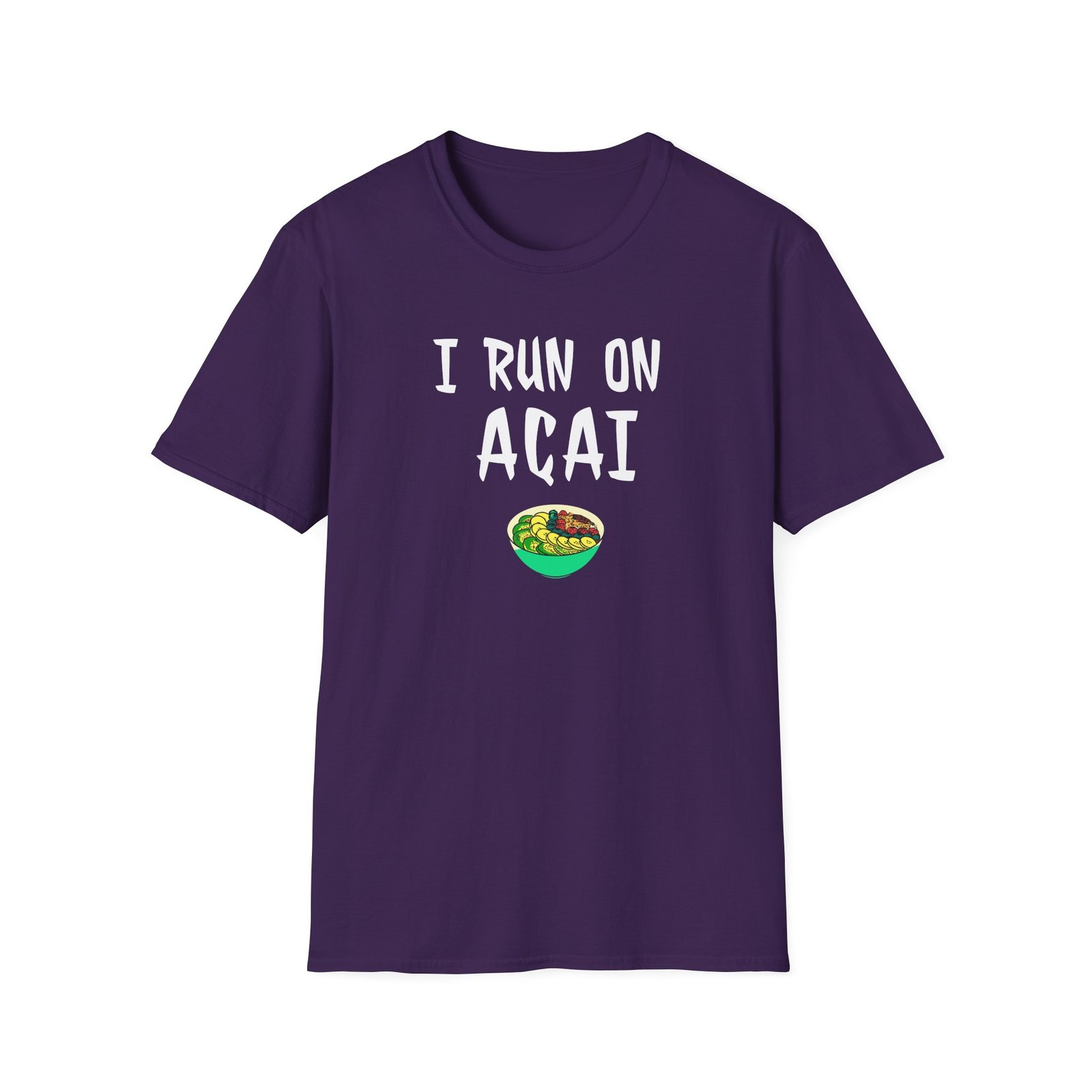 I Run on Acai Unisex Softstyle T-Shirt
