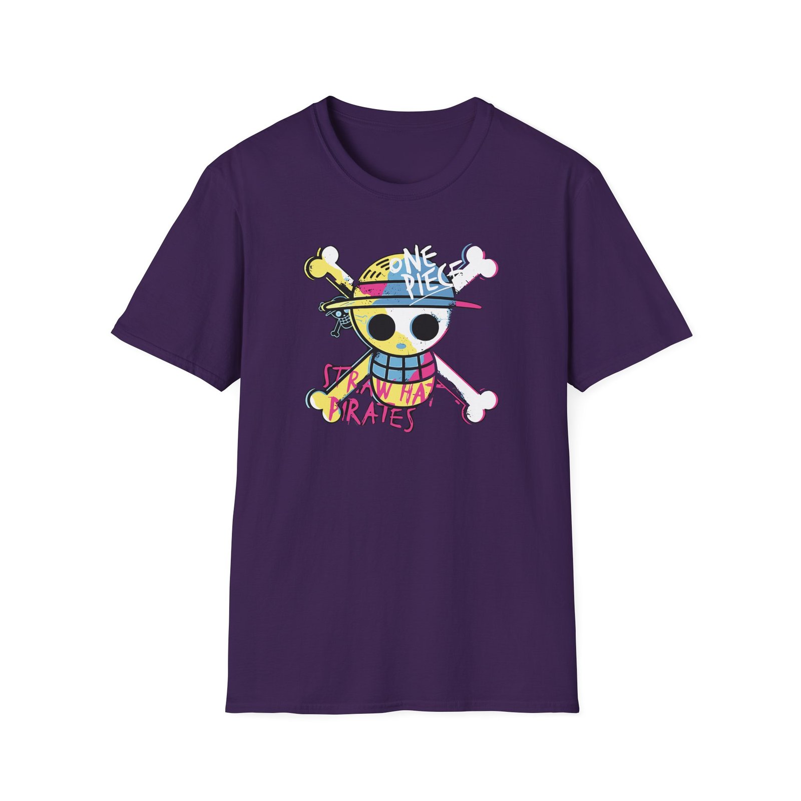 One Piece Straw Hat Pirates Unisex Softstyle T-Shirt