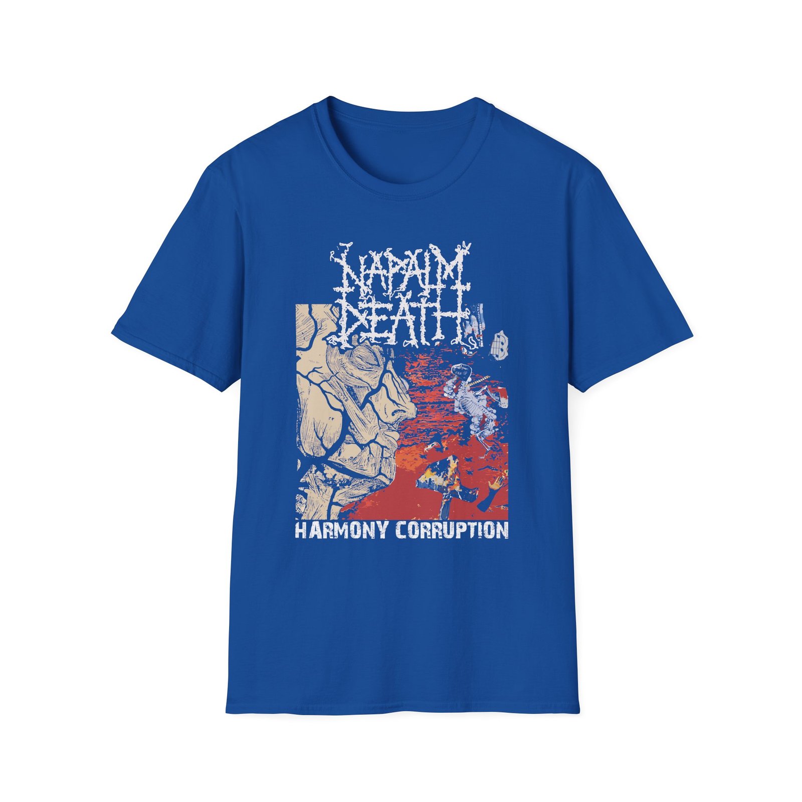 Napalm Death Harmony Corruption Unisex Softstyle T-Shirt