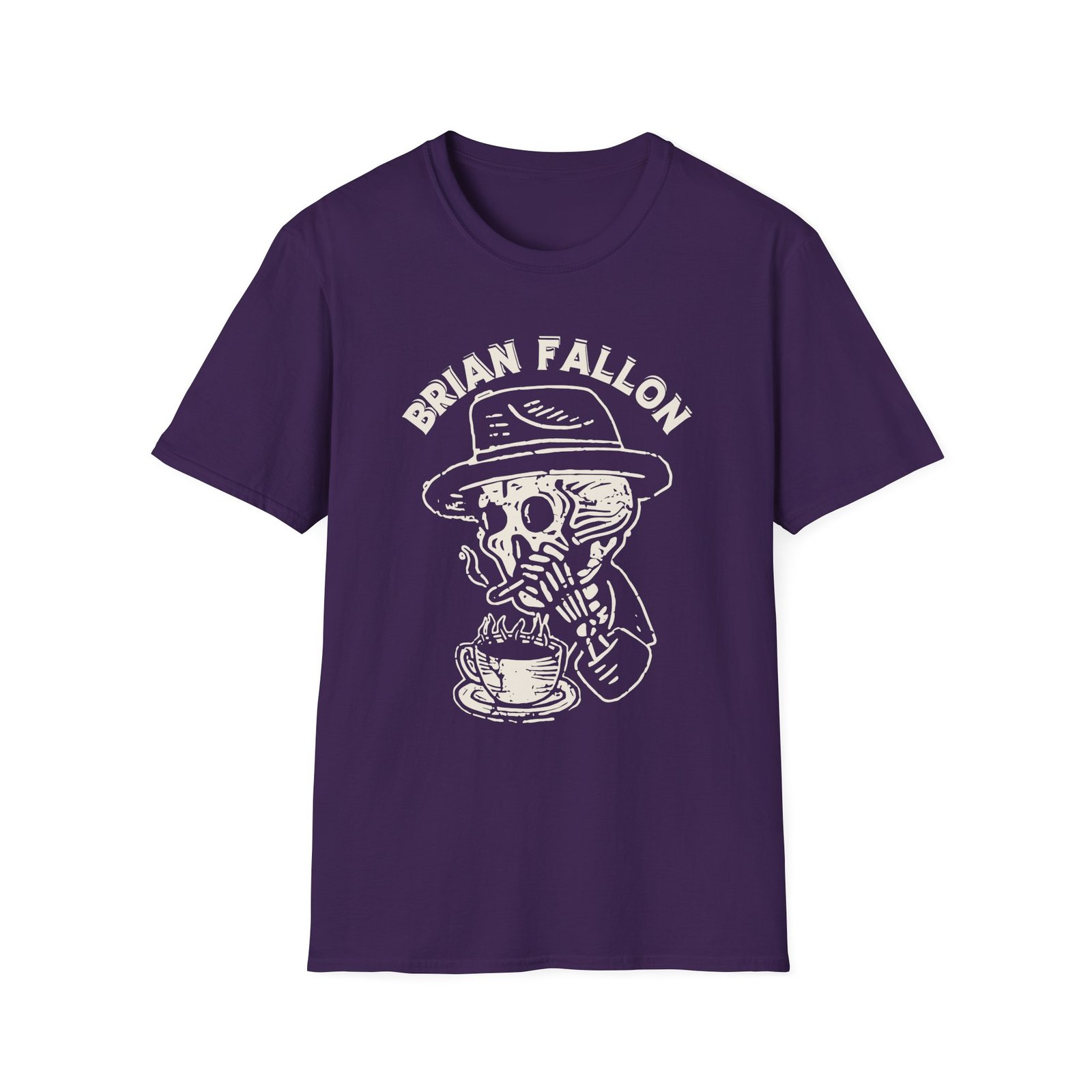 Brian Fallon Smoking Skeleton Unisex Softstyle T-Shirt