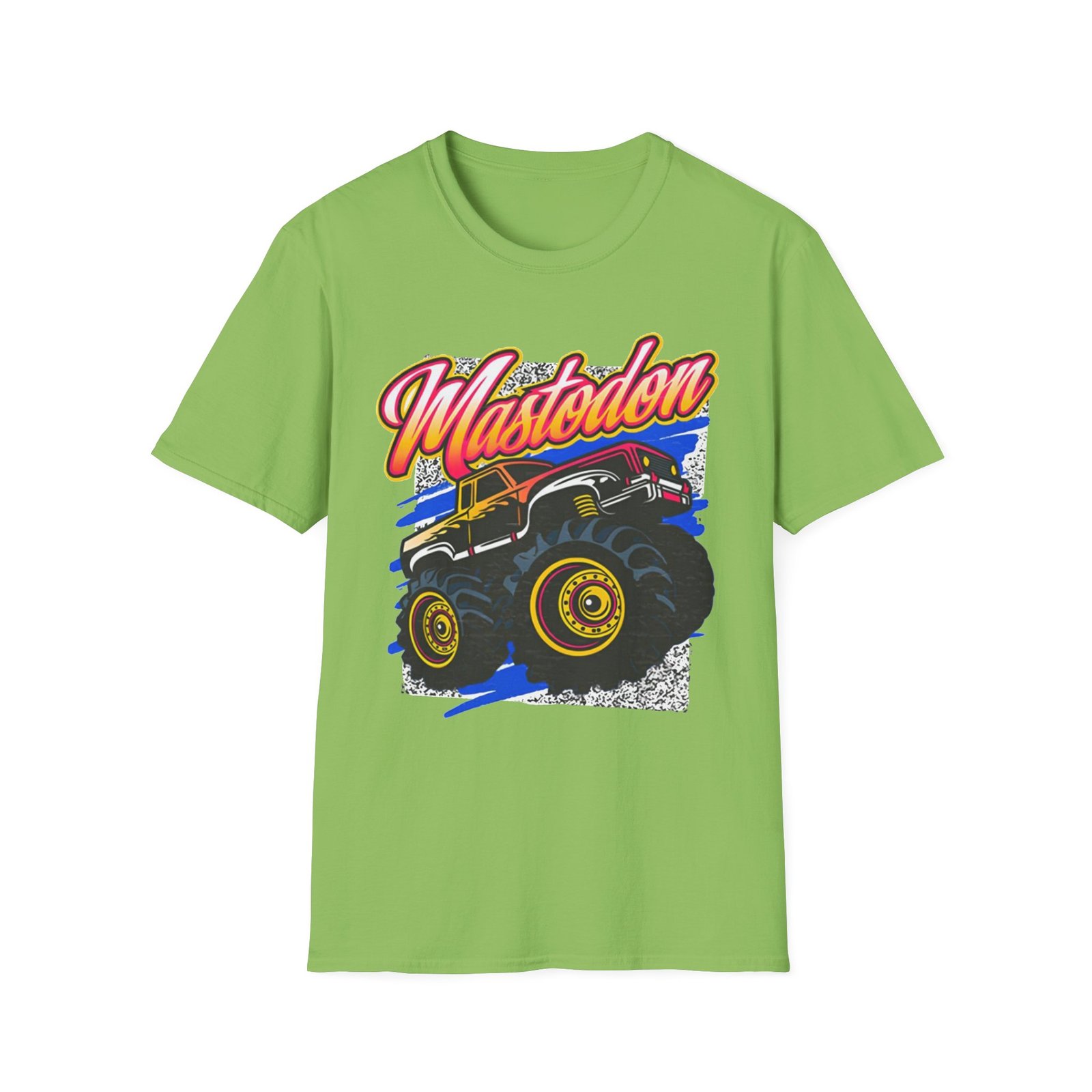 Mastodon Monster Truck Unisex Softstyle T-Shirt