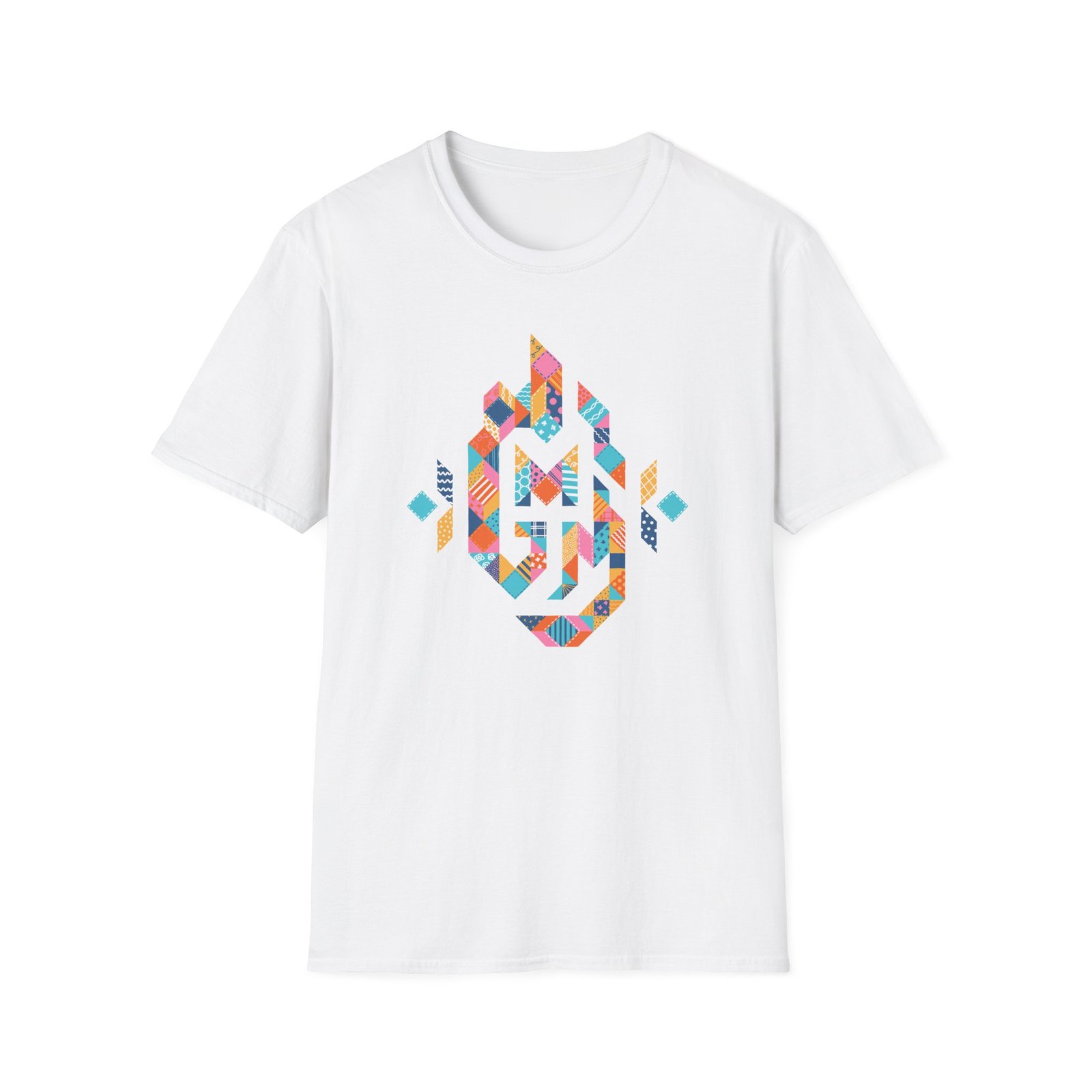 Good Mythical Morning Patchwork Logo unisex softstyle t-shirt