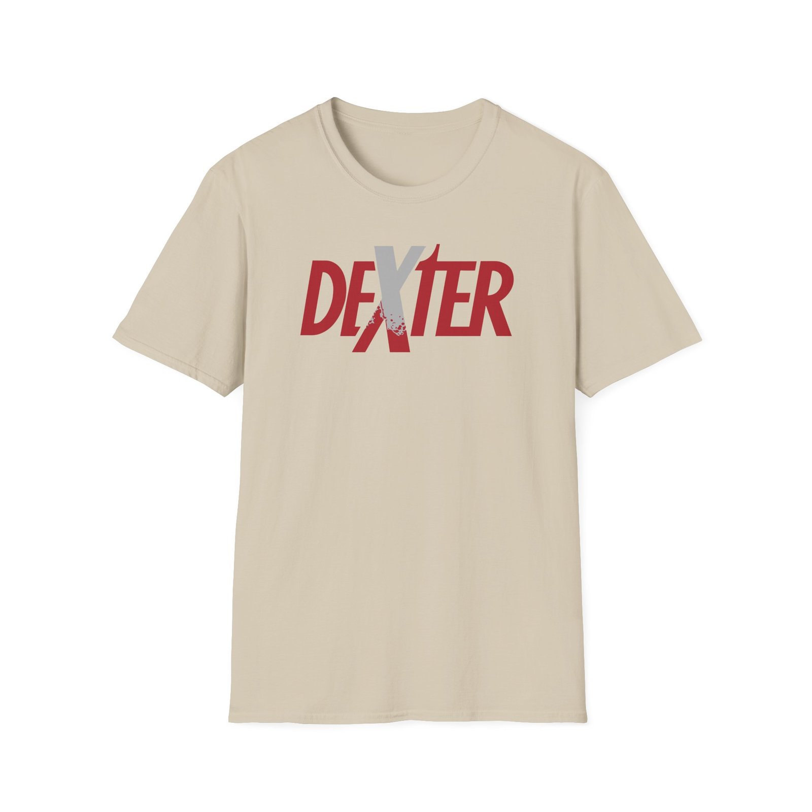 Dexter Spatter Logo Unisex Softstyle T-Shirt