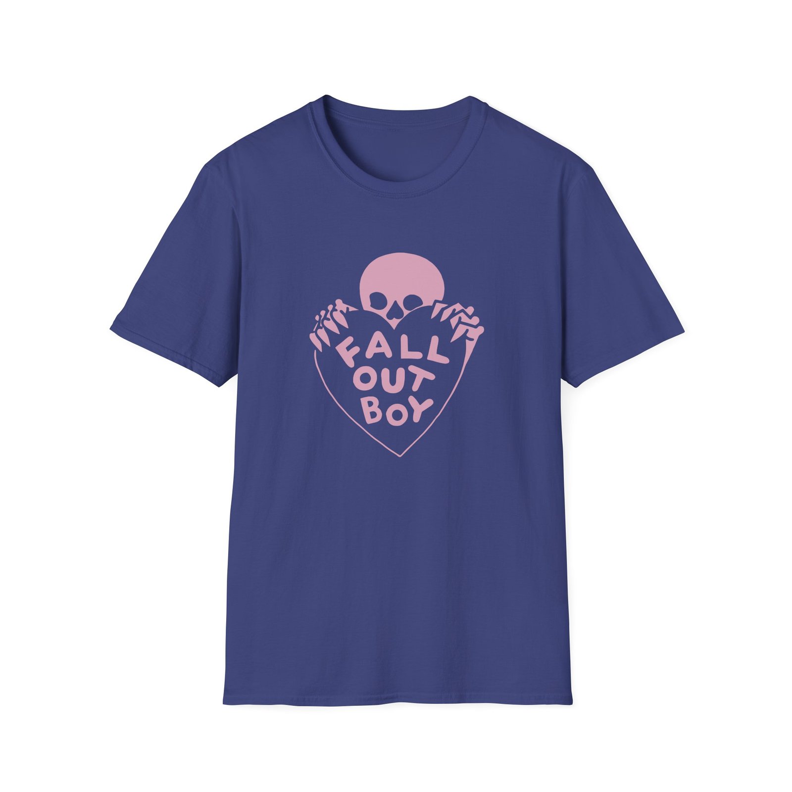 Fall Out Boy Skull Heart Unisex Softstyle T-Shirt