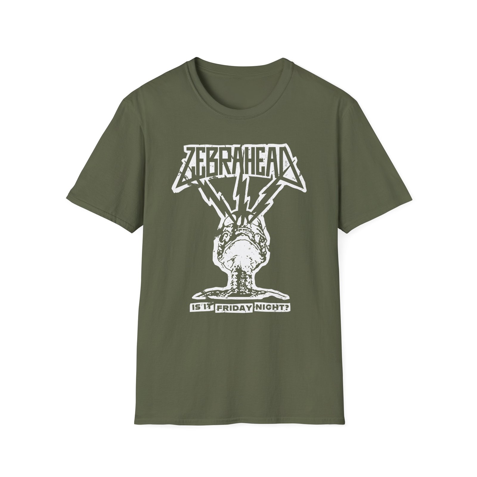Zebrahead Lightning Skull Friday night tour Unisex Softstyle T-Shirt