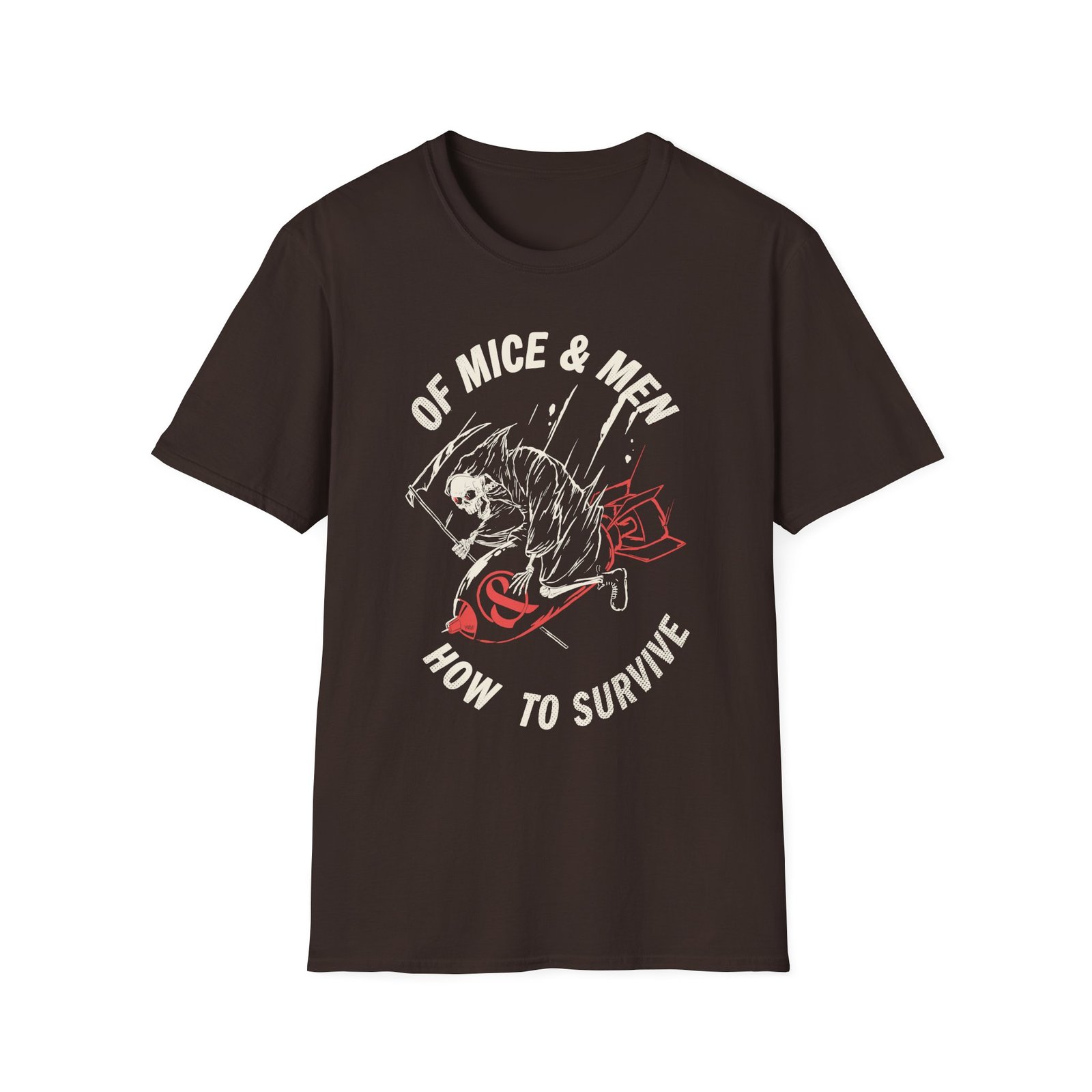 Of Mice and Men Reaper Bomb Unisex Softstyle T-Shirt