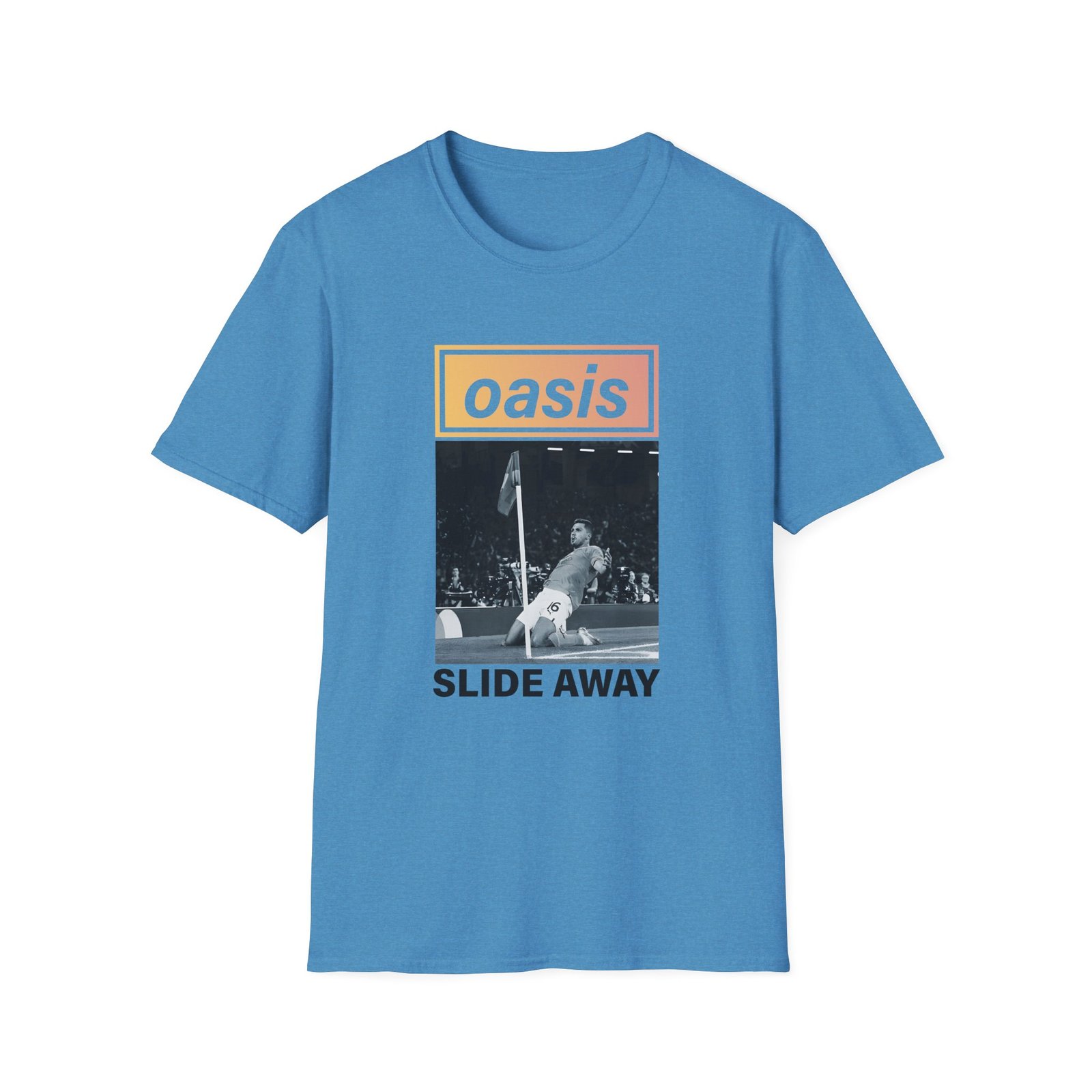 Oasis Man City Slide Away Unisex Softstyle T-Shirt