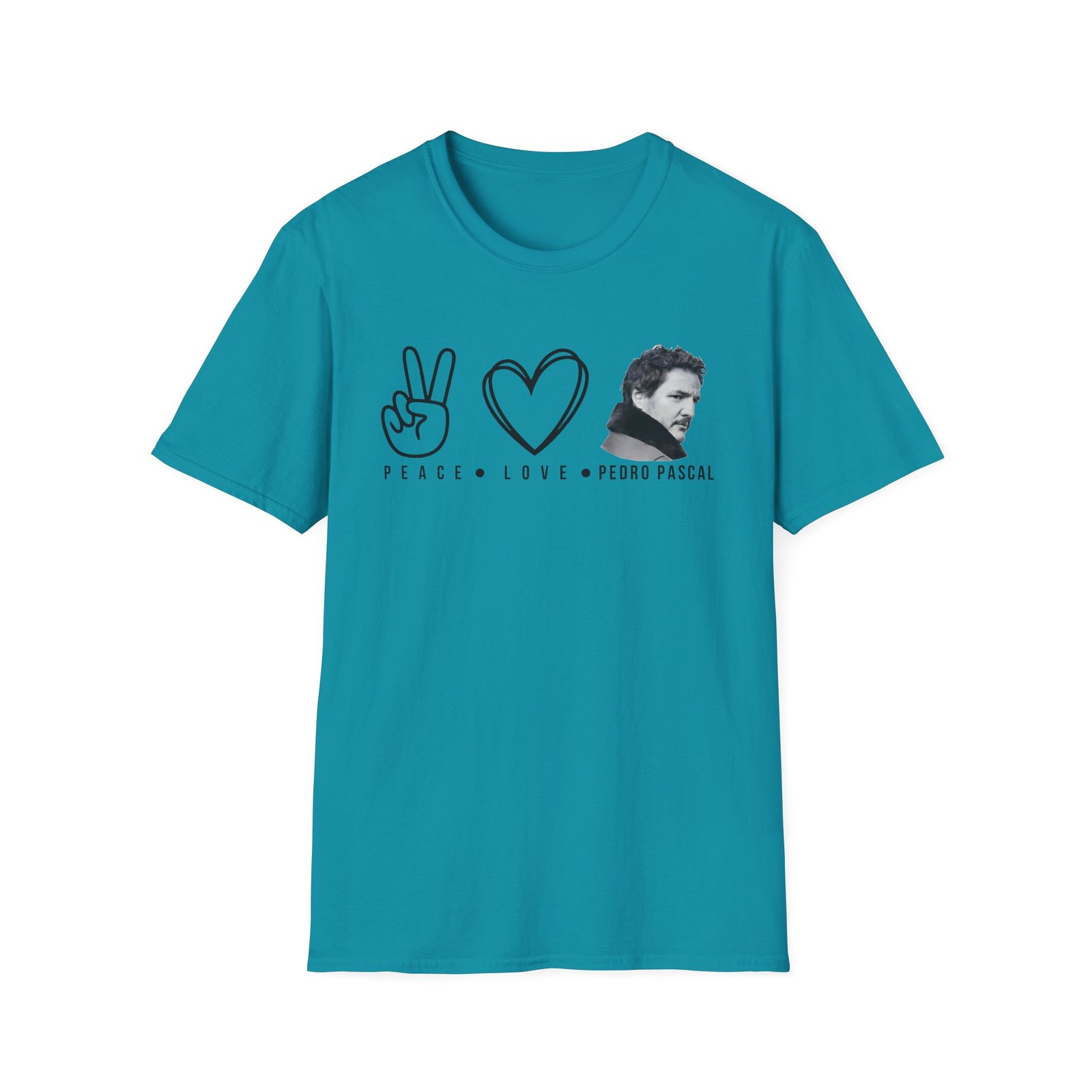 Peace Love Pedro Pascal Unisex Softstyle T-Shirt