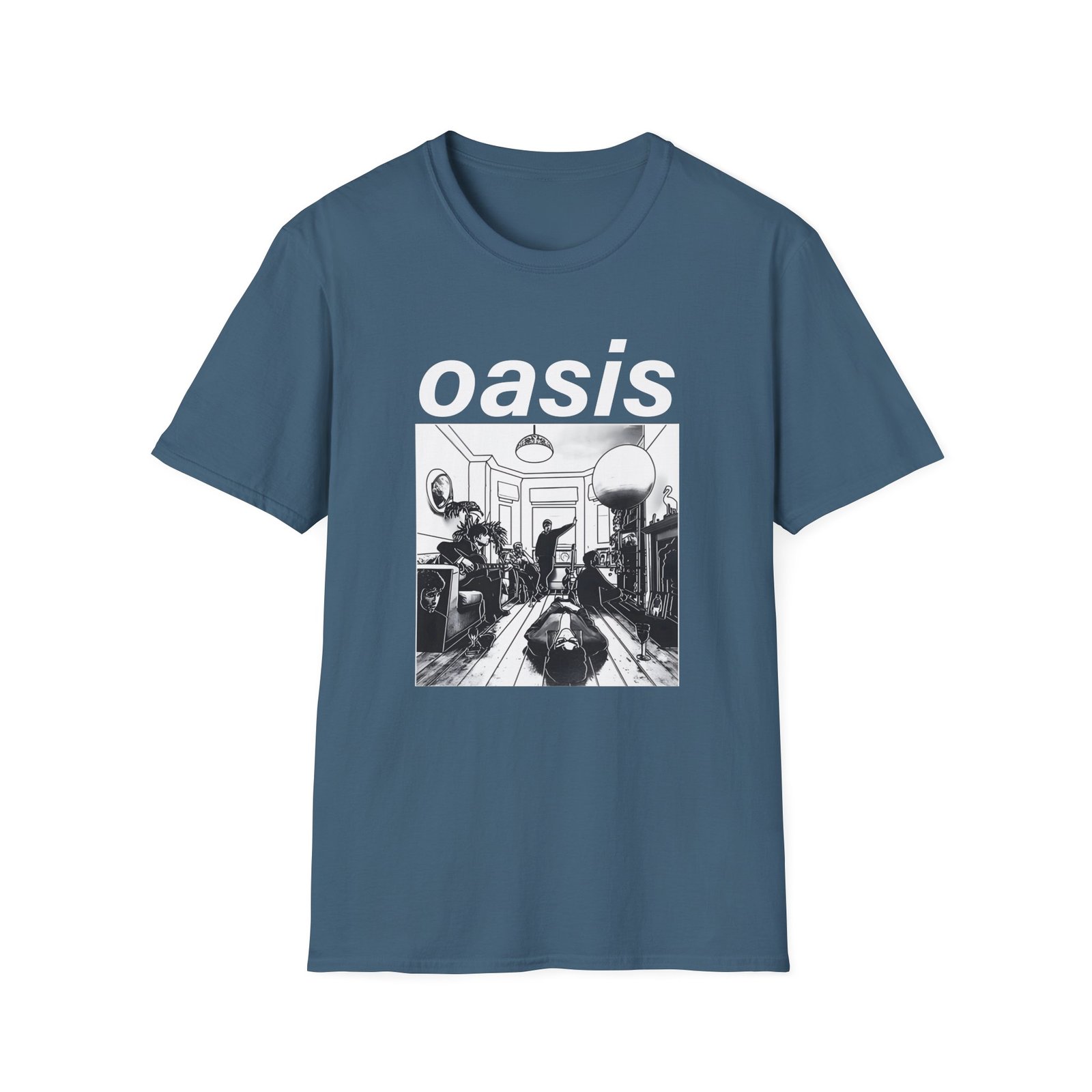 Oasis Definitely Maybe Artwork Unisex Softstyle T-Shirt
