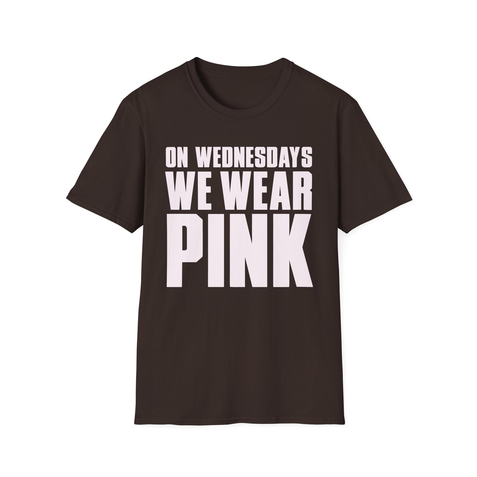 Amc Mean Girl On Wednesdays We Wear Pink Unisex Softstyle T-Shirt