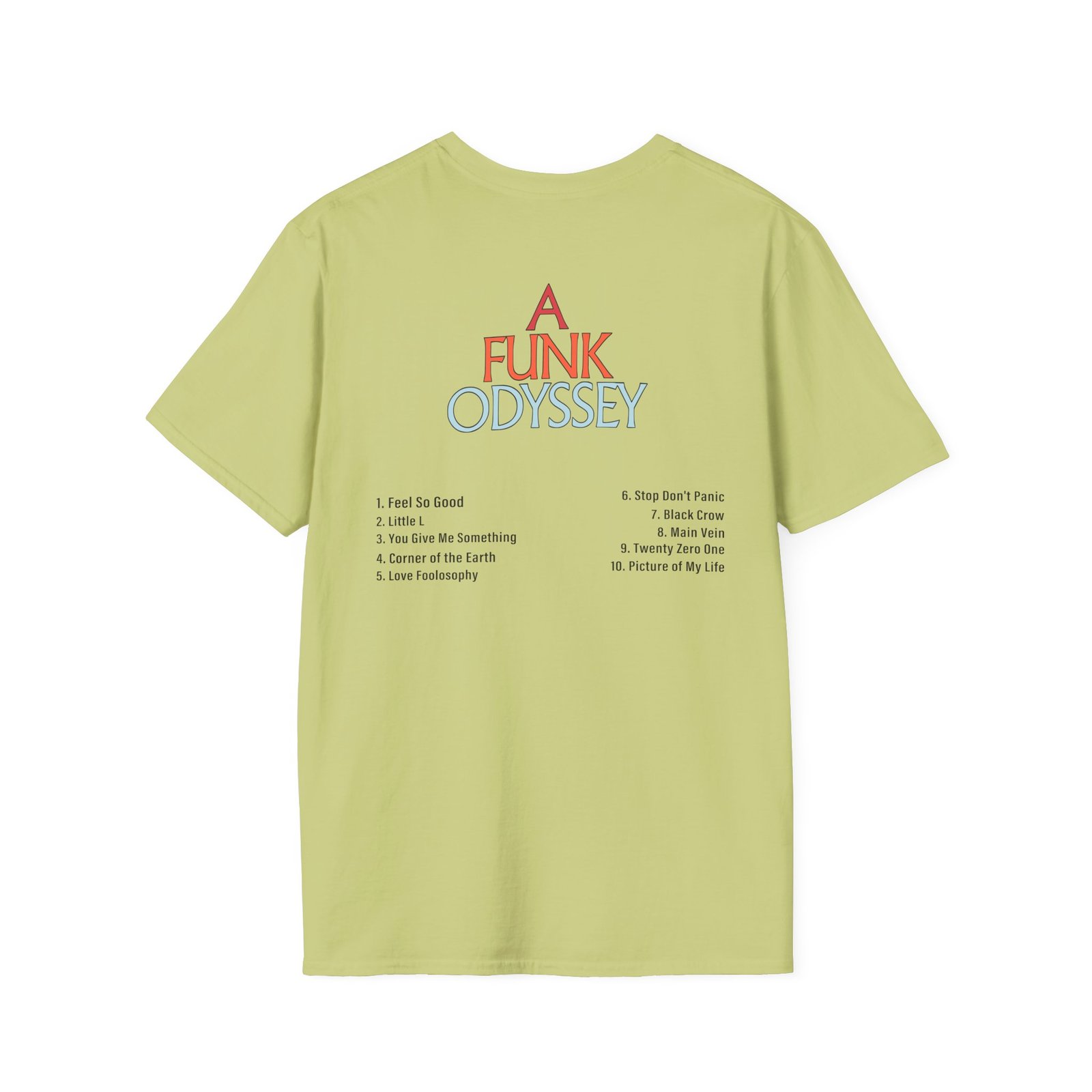 J Funk Odyssey Tracklist Unisex Softstyle T-Shirt