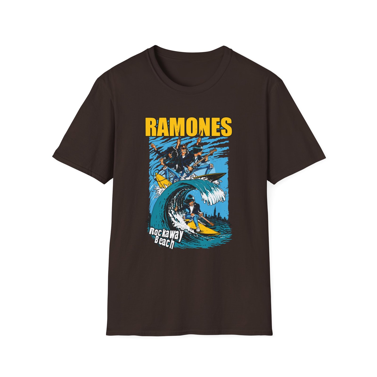 Ramones Rockaway Beach Unisex Softstyle T-Shirt