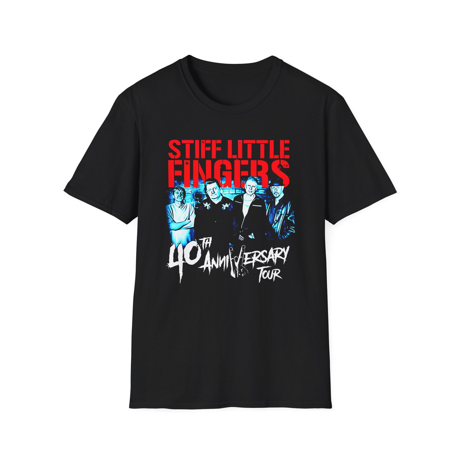 Stiff Little Fingers Tour Unisex Softstyle T-Shirt