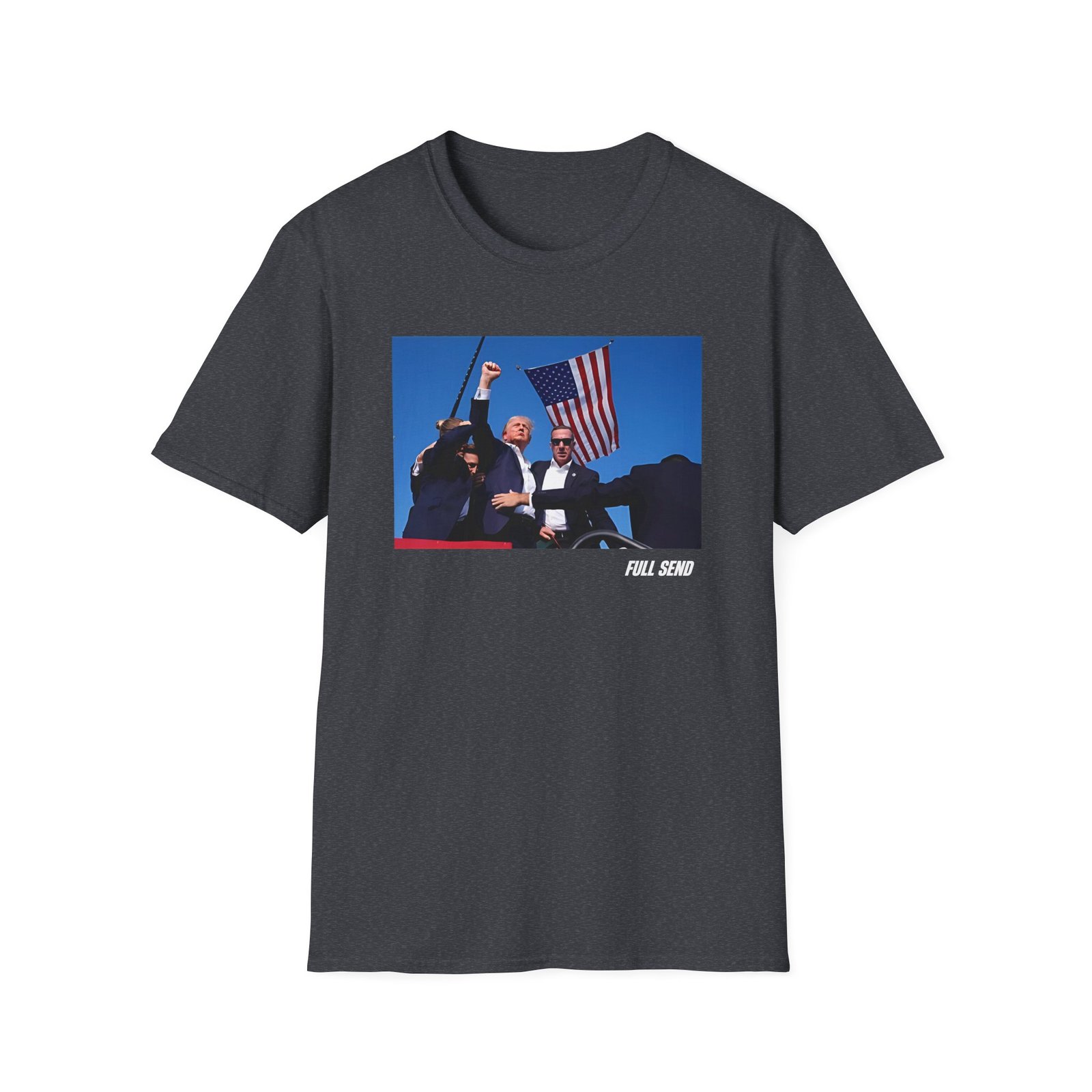 Full Send Trump Fight Unisex Softstyle T-Shirt