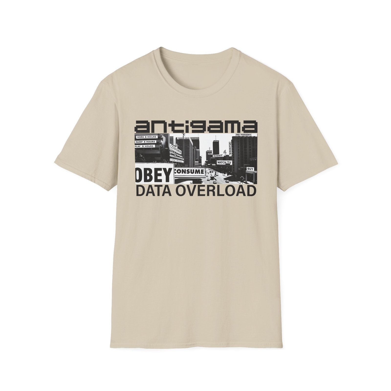 Antigama Data Overload Unisex Softstyle T-Shirt
