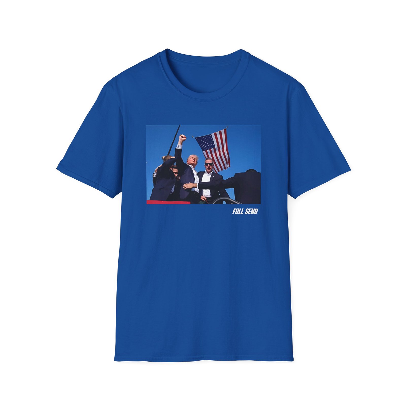 Full Send Trump Fight Unisex Softstyle T-Shirt
