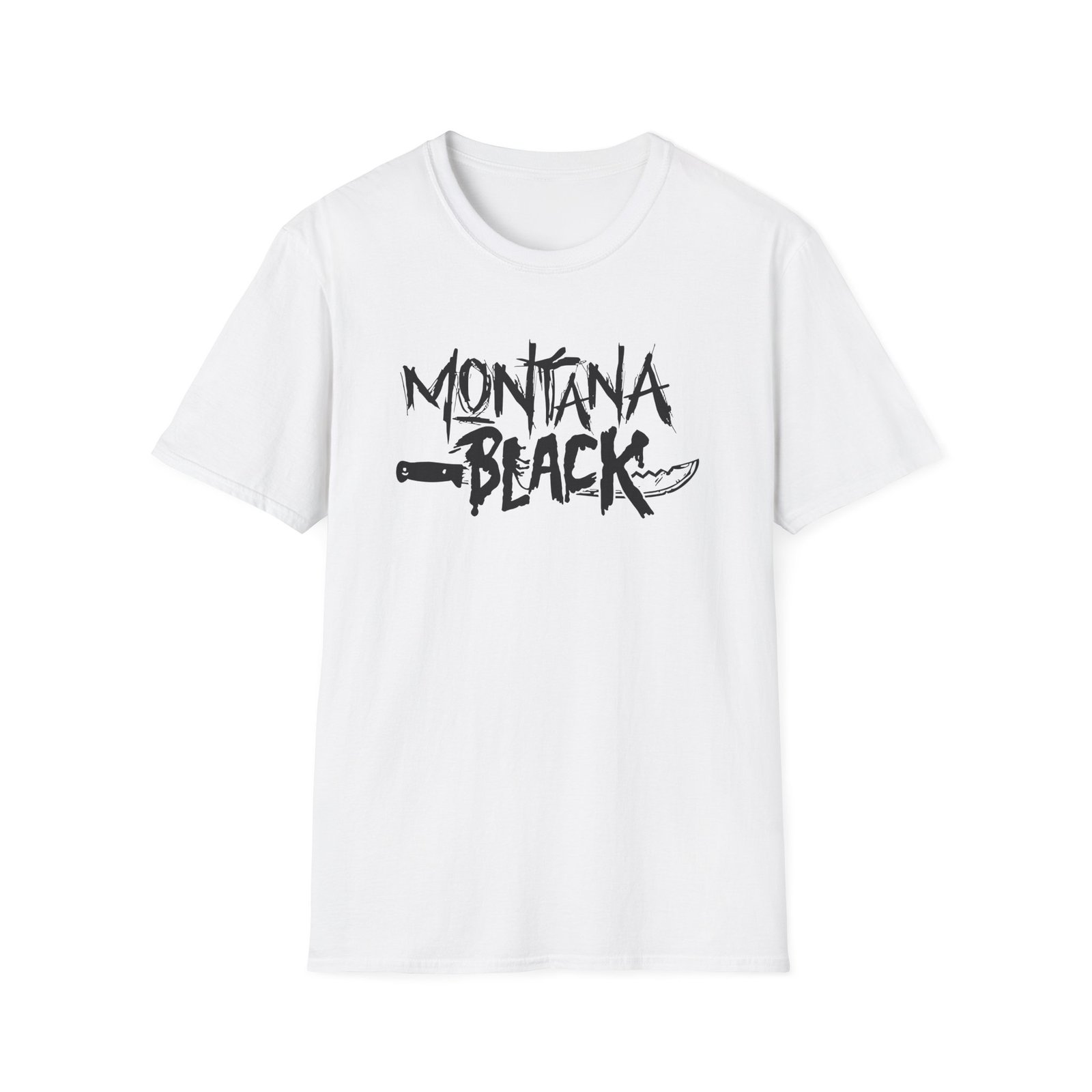 Montana Black Unisex Softstyle T-Shirt
