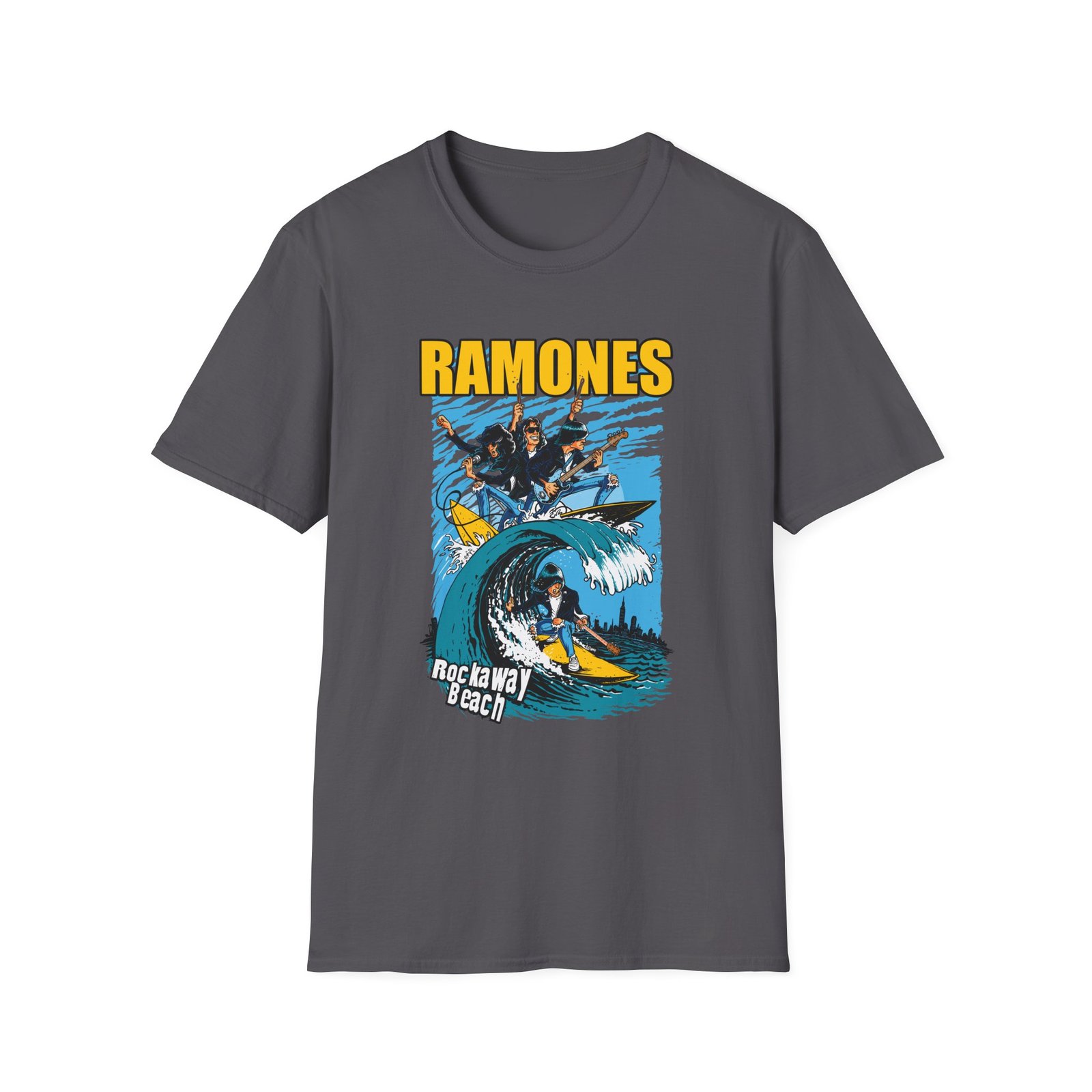 Ramones Rockaway Beach Unisex Softstyle T-Shirt