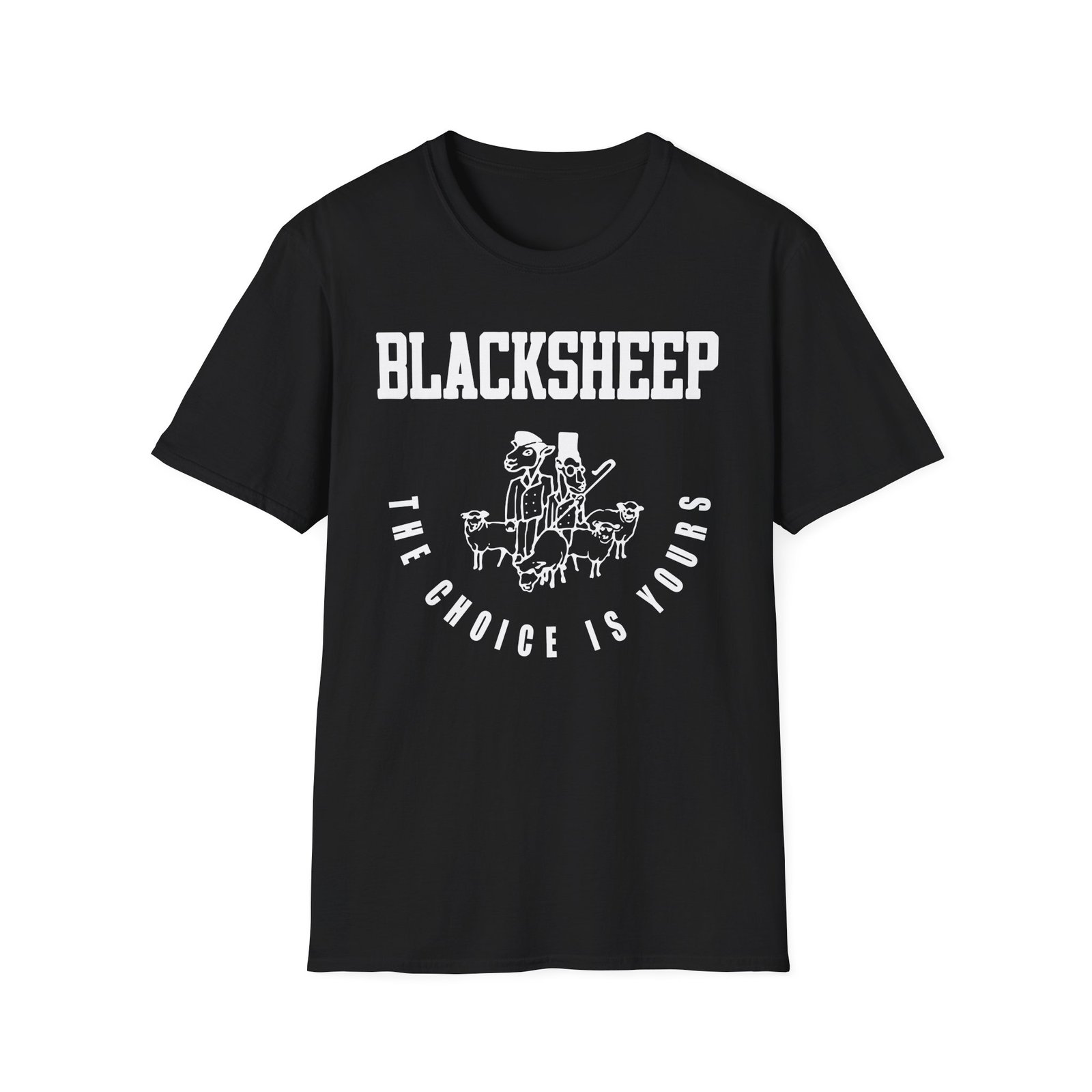 Black Sheep The Choice is Yours Unisex Softstyle T-Shirt