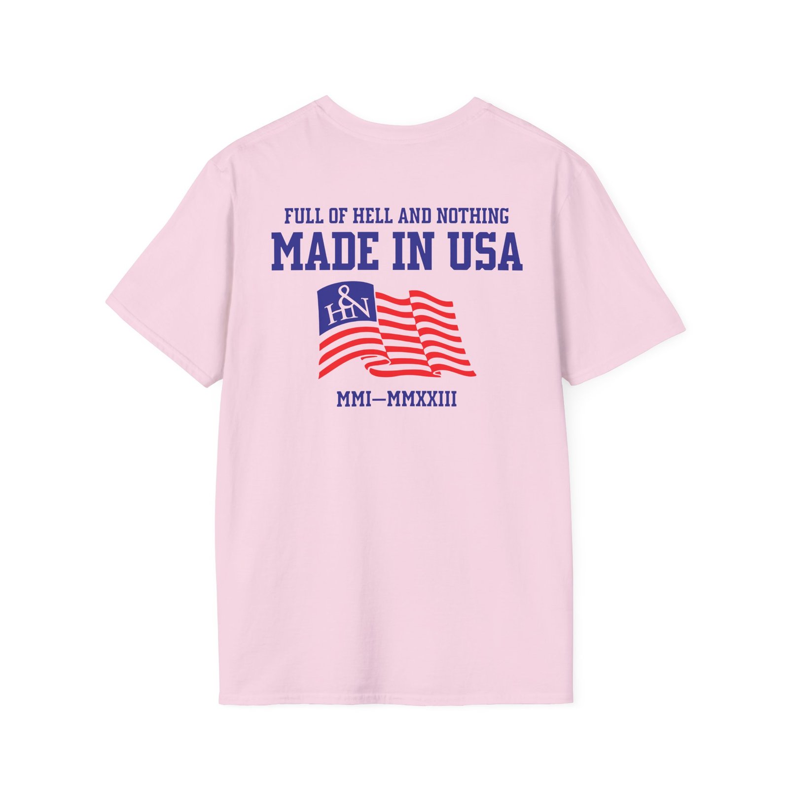 Full of Hell and Nothing Made In USA Unisex Softstyle T-Shirt