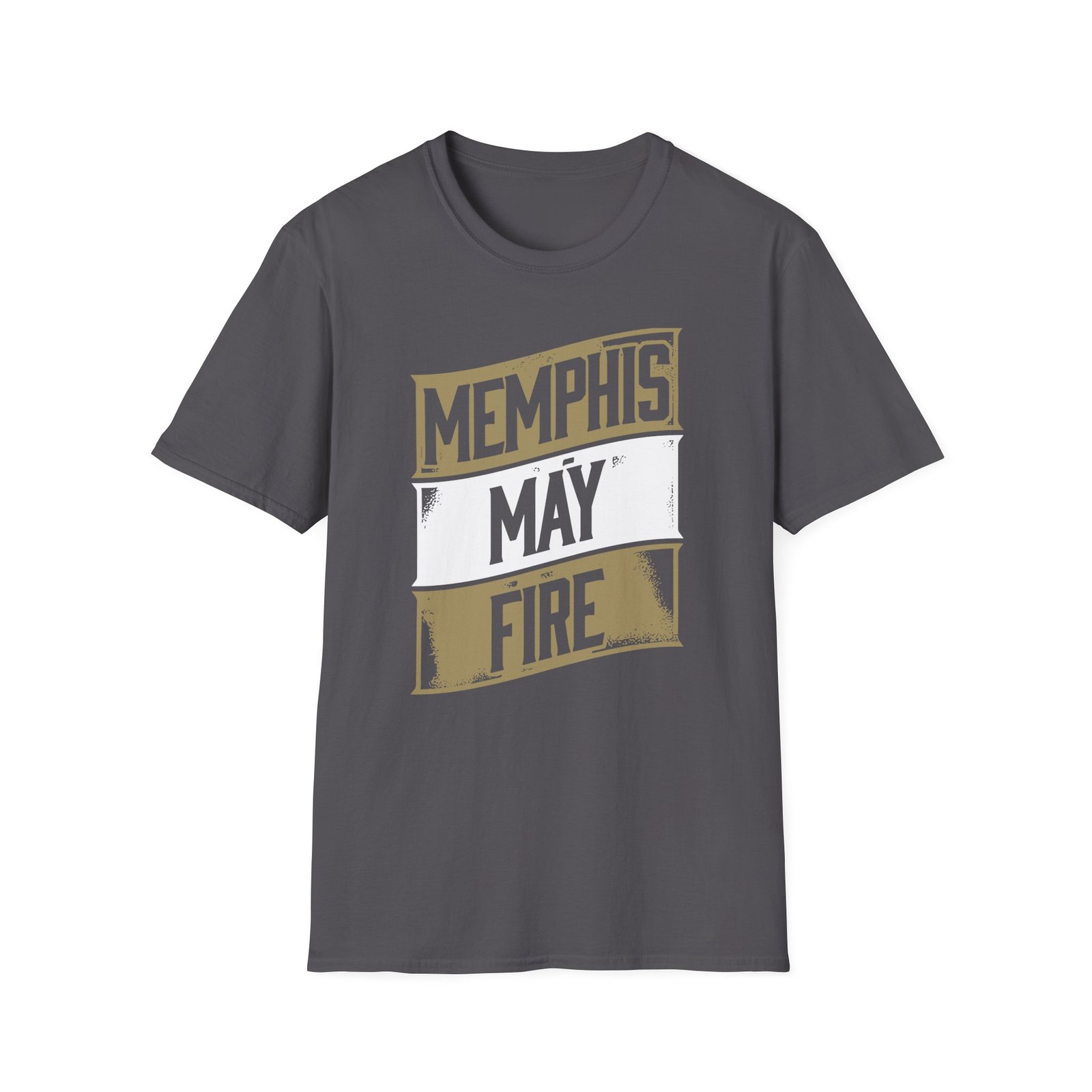 Memphis May Fire Stacked Logo Unisex Softstyle T-Shirt