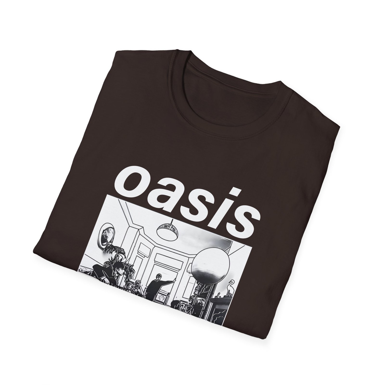 Oasis Definitely Maybe Artwork Unisex Softstyle T-Shirt